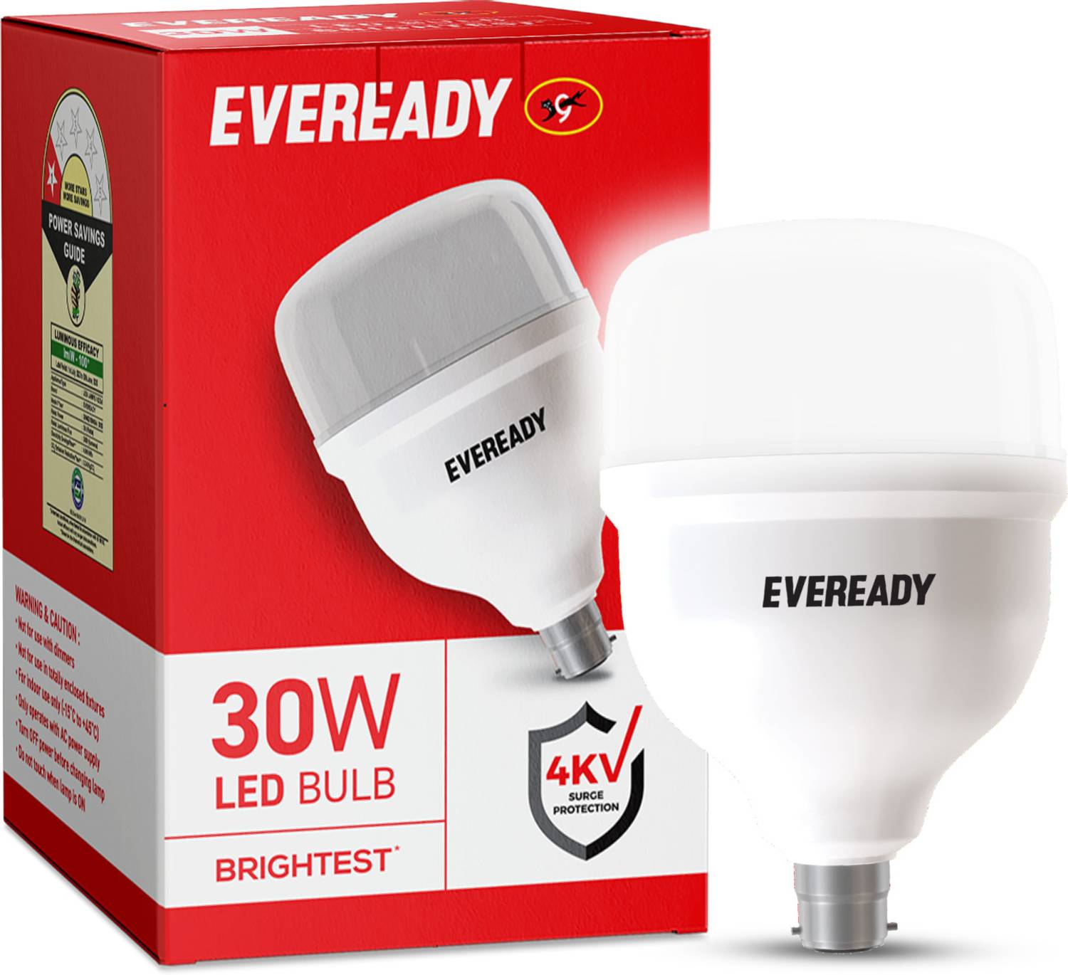 EVEREADY 30 W Basic, Flickering Standard B22 LED Bulb