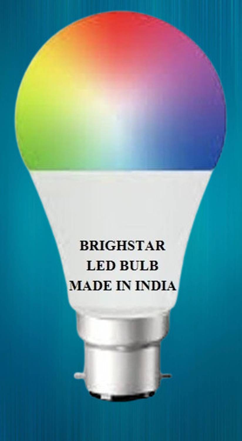 Brightstar 10 W Basic Round B22 LED Bulb