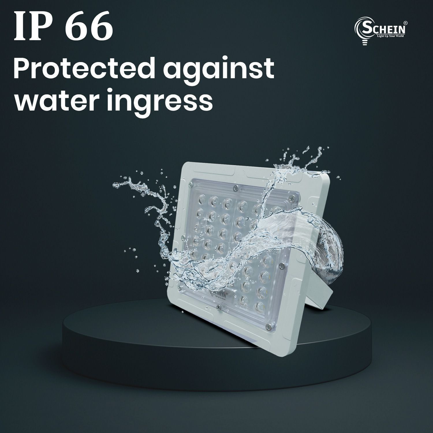 Image of SCHEIN 30W LED Flood Light (Pack of 1) - BIS Approved (R-97001929) & ISO Certified | Plastic Body | Cool White 6500K | Waterproof & Energy Efficient | Outdoor Lighting for Home | Garden | Garage | Security | Warehouse | Commercial Use Flood Light Outdoor Lamp