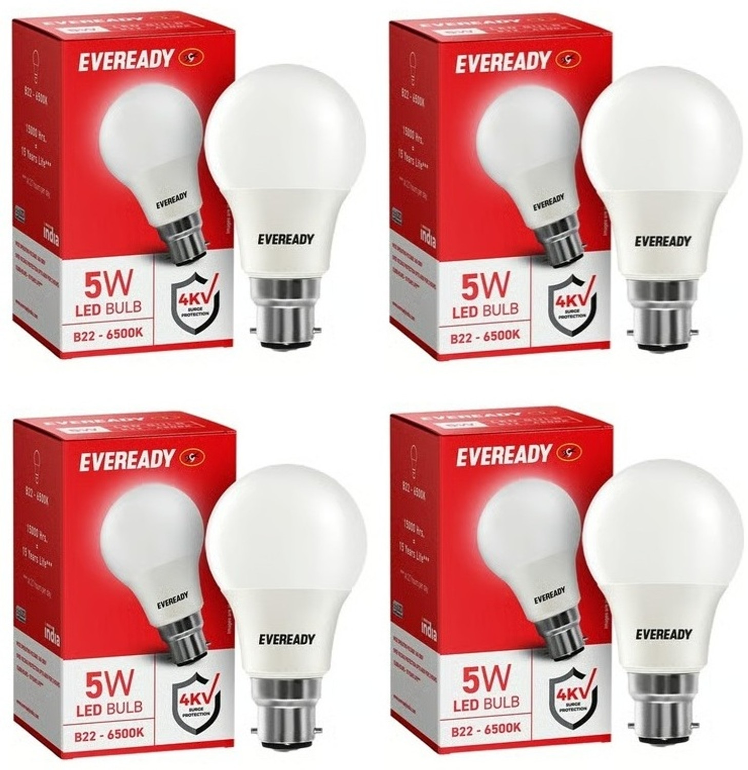 Image of EVEREADY 5 W Basic Standard B22 LED Bulb