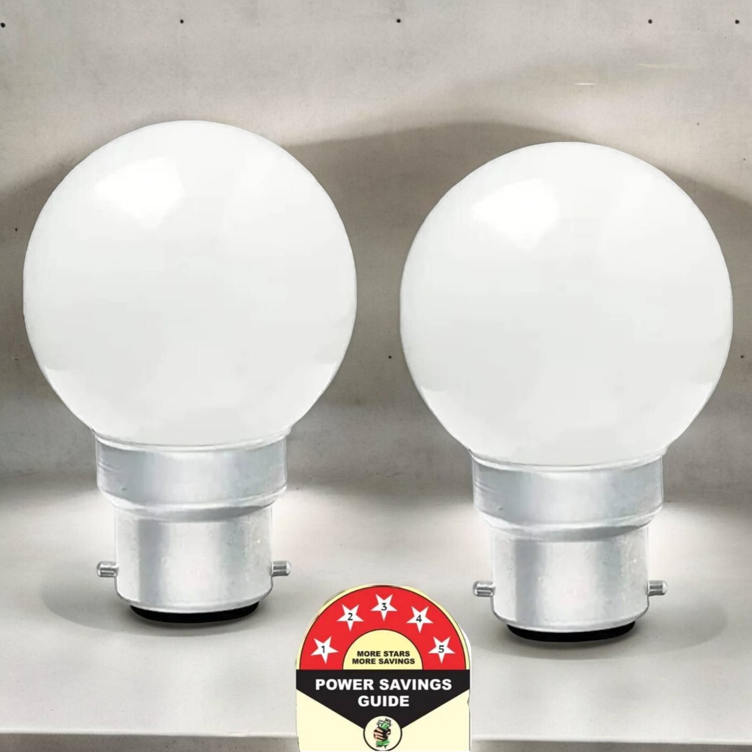 Dunagiri 0 W Basic Standard B22 LED Bulb (White, Pack of 2)