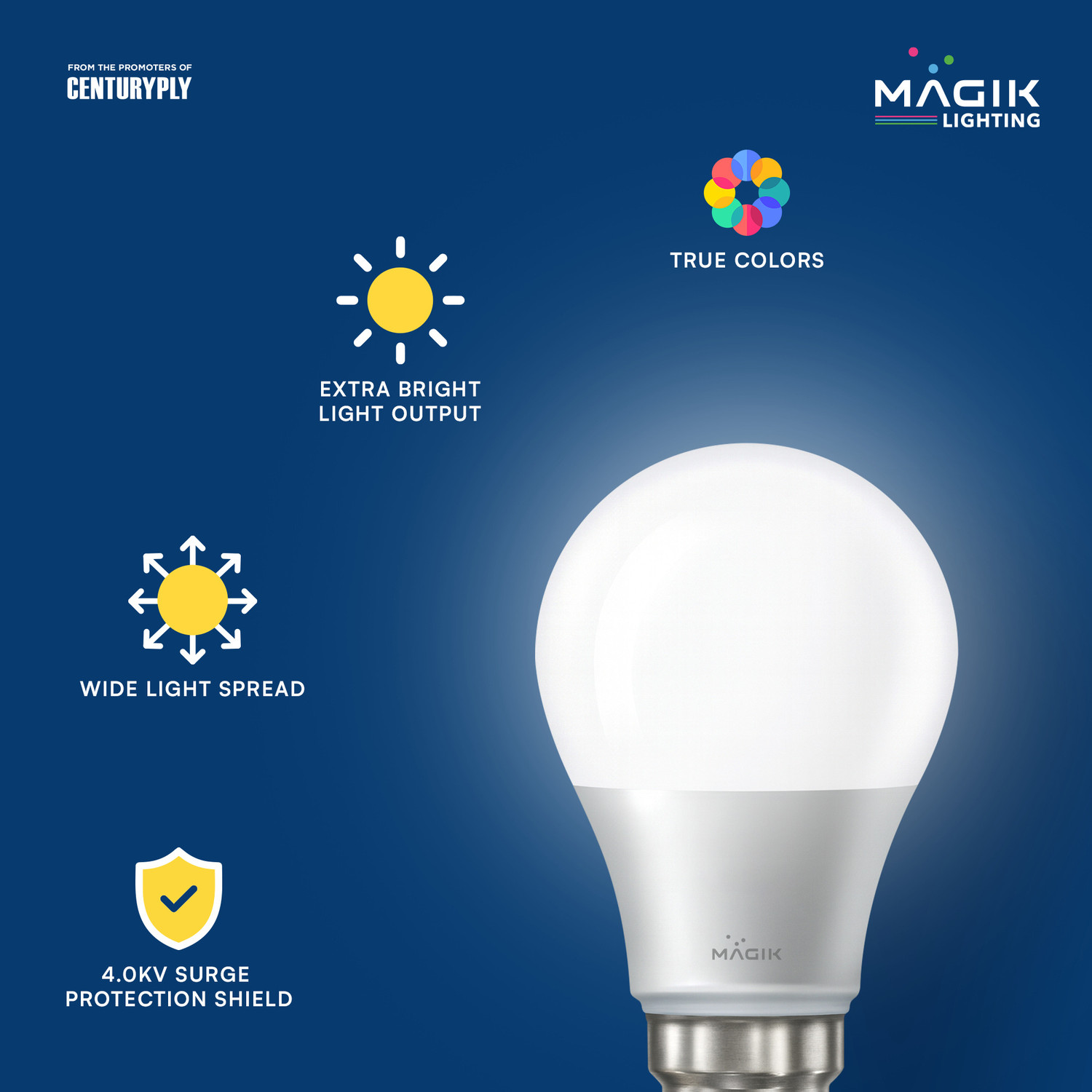 Image of Magik 9 W Basic Standard B22 LED Bulb