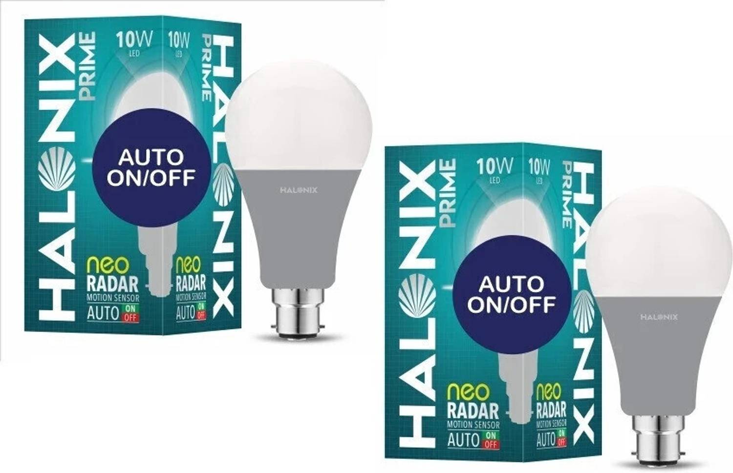 Halonix 10W Round B22 Neo Radar Motion Sensor bulb