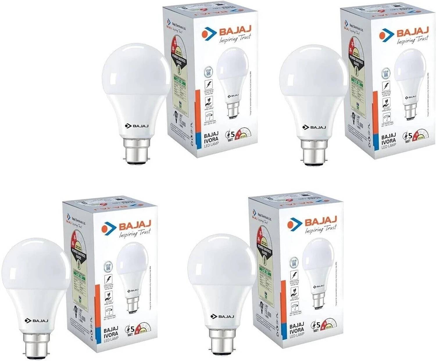 BAJAJ 5 W Basic Standard B22 LED Bulb