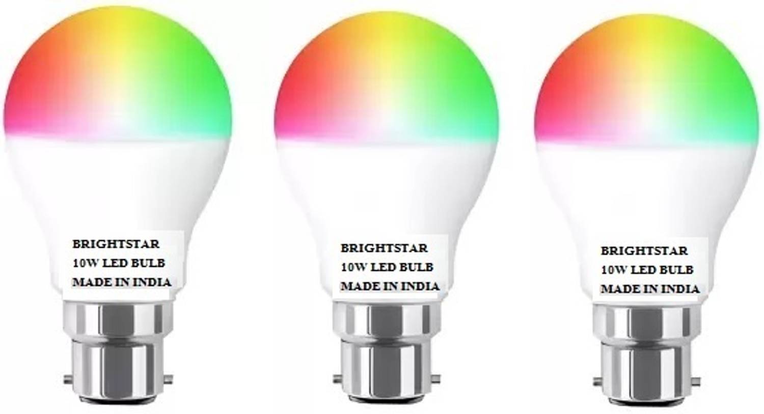 Brightstar 10 W Basic Round B22 LED Bulb