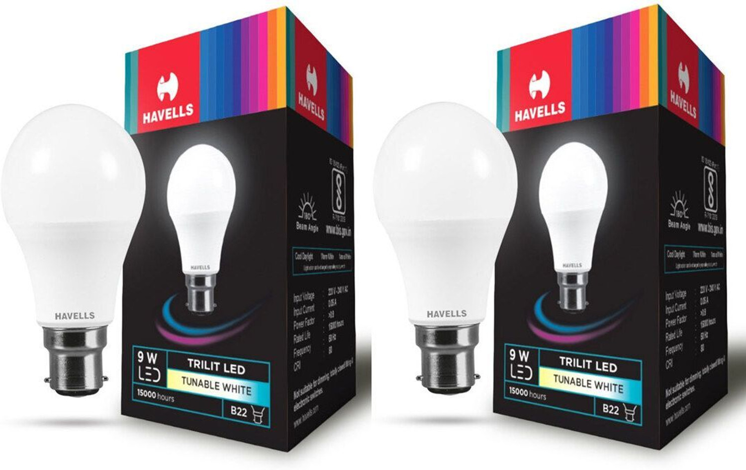 Image of HAVELLS 9 W Color Changing Round B22 LED Bulb