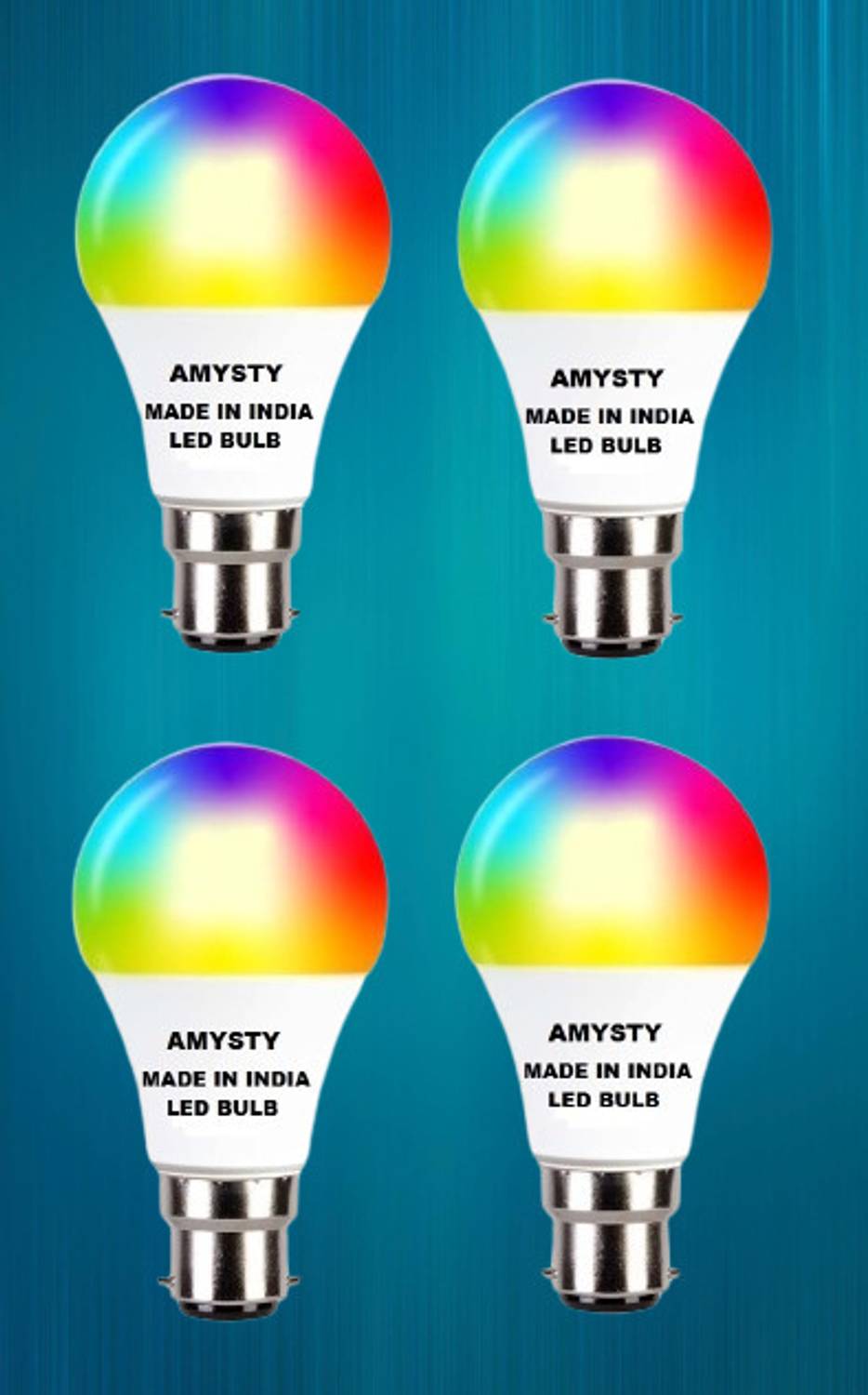AMYSTY 10 W Basic Round B22 LED Bulb