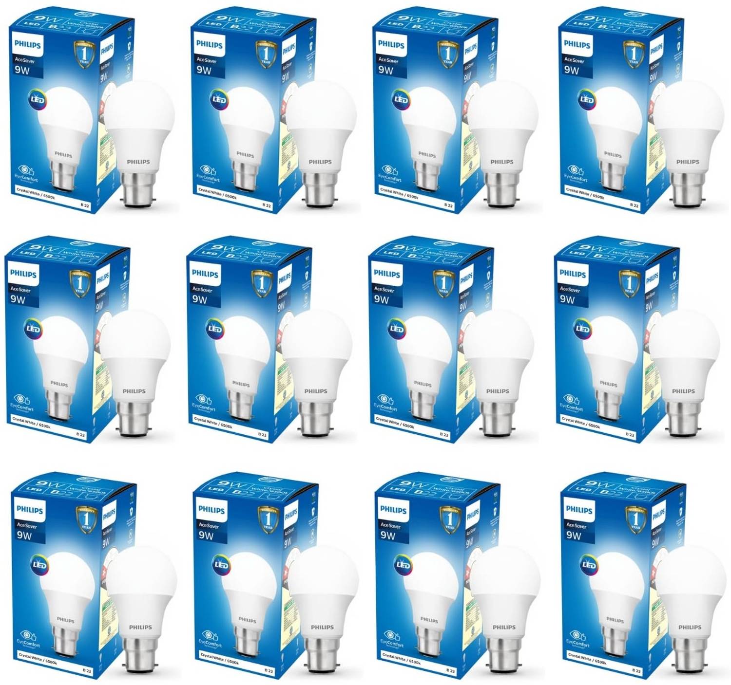 PHILIPS 9 W Basic Standard B22 LED Bulb