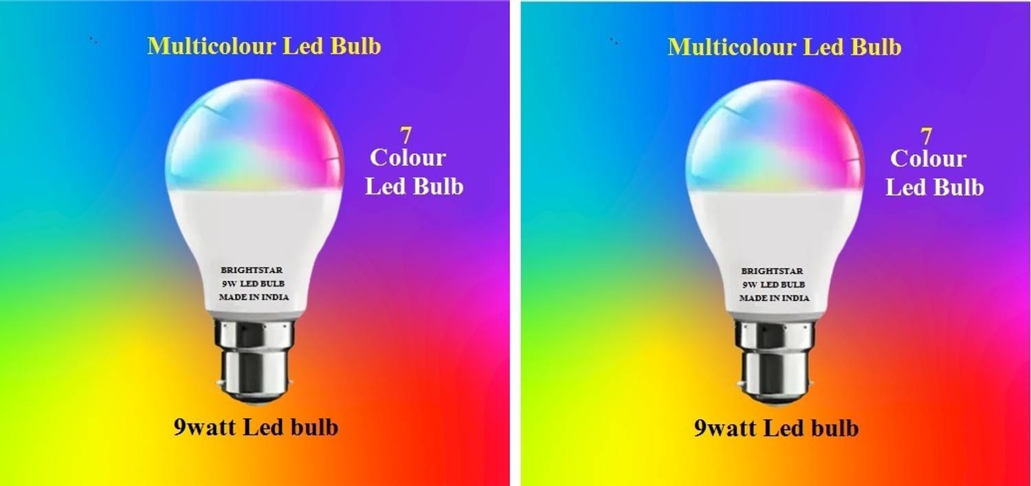 Brightstar 9 W Basic Round B22 LED Bulb