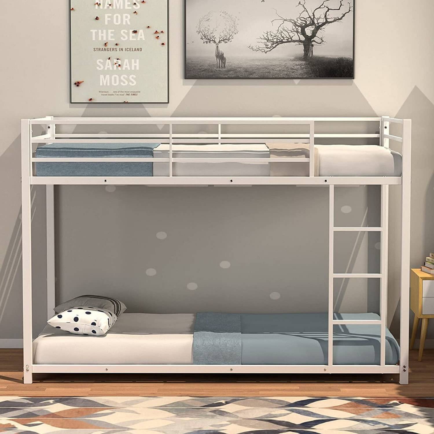 STEELWELL ®™|Sigma Pro Junior/Adult with Guard Rail, Space-Saving,Noise Free Metal Bunk Bed