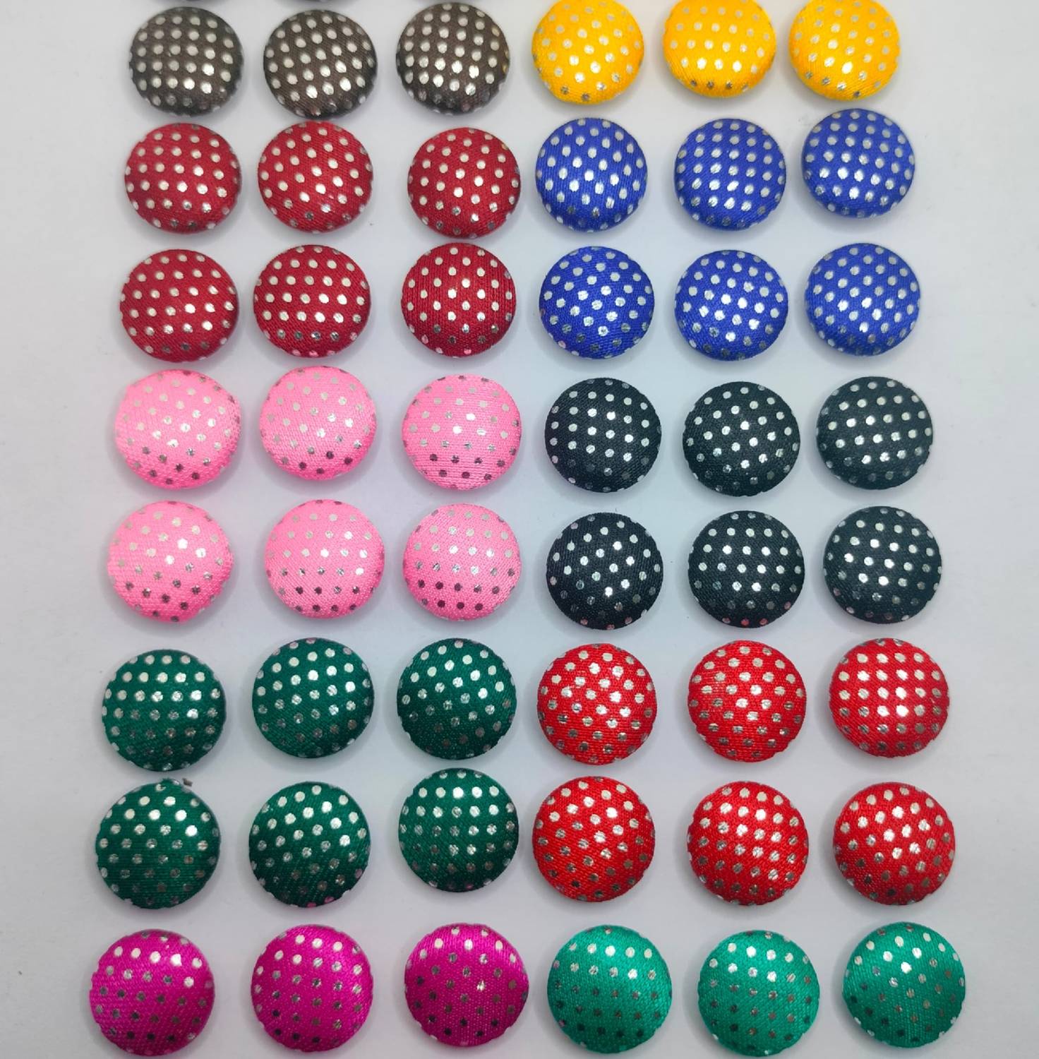 ARKID Printed 10 c Febric buttons 120pcs Fabric Buttons