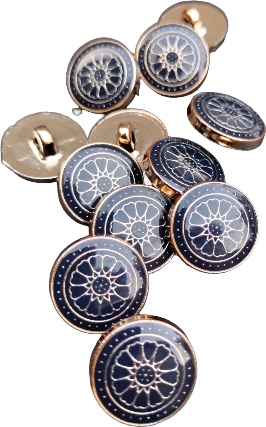 Buttongallery Latest Navy blue button for Jacket/Blazers Acrylic Buttons