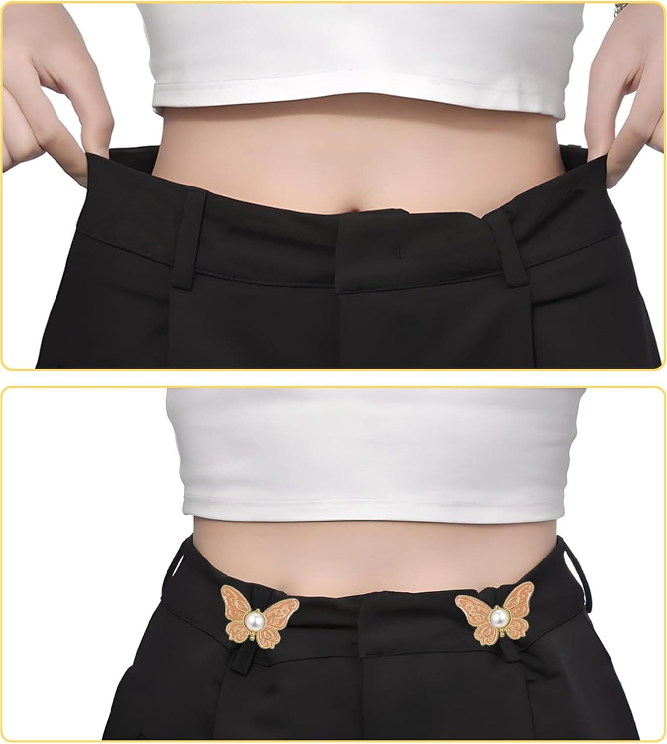 Image of Solvique 8 pc Butterfly clip Metal Buttons