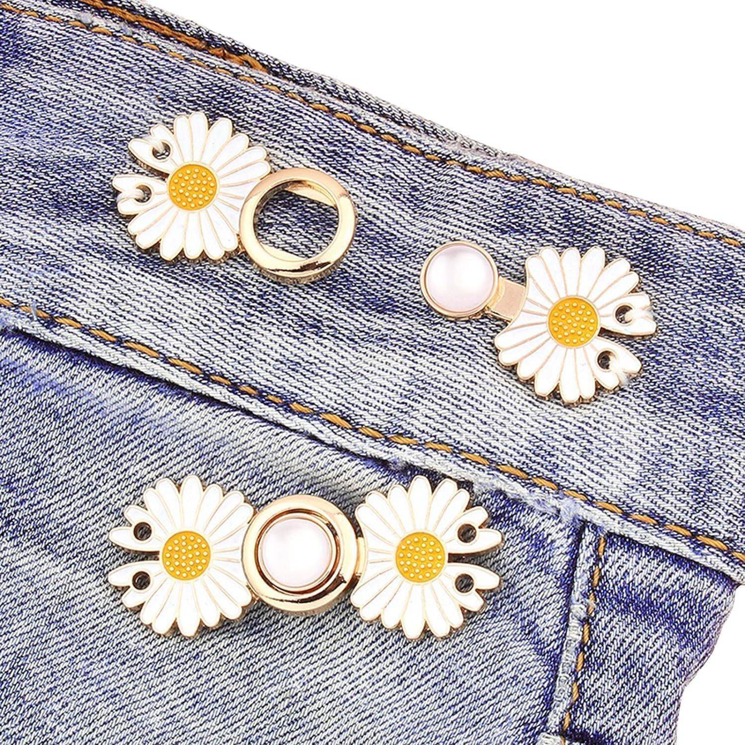 AADHYA COMMERCE Adjustable Jean Button Perfect Fit Instant Button Metal Buttons