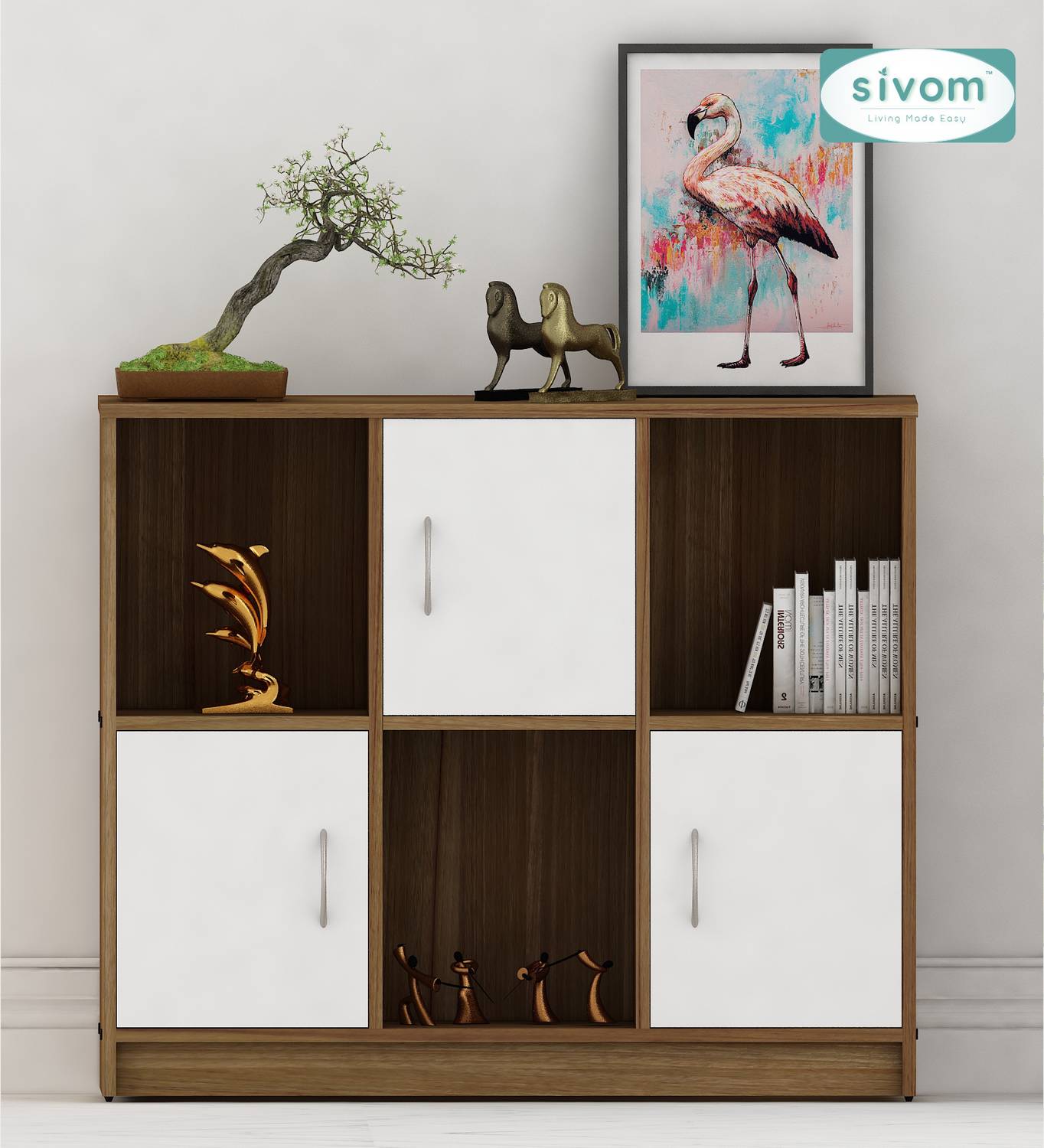 SIVOM Plaza Multipurpose Storage Unit/ Engineered Wood Free Stand