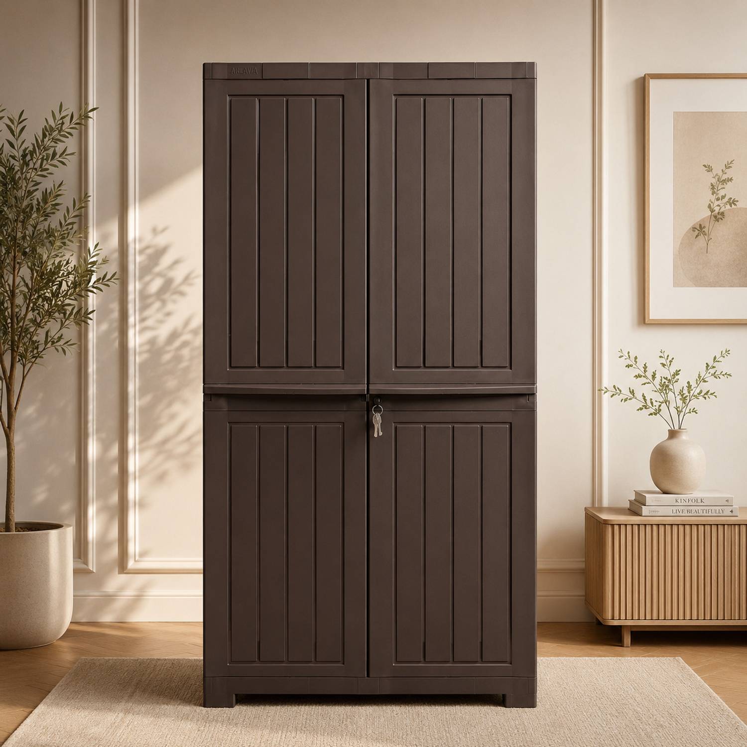 ARLAVYA 1 Year Warranty Plastic Cupboard Wardrobe