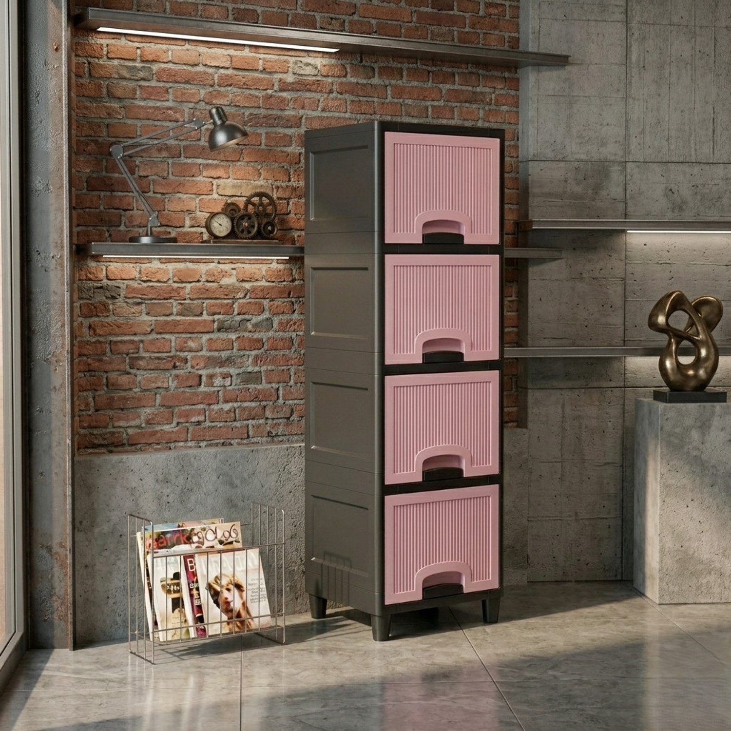 Image of MAXTID Multi Layer Cabinet Plastic Free Standing Cabinet