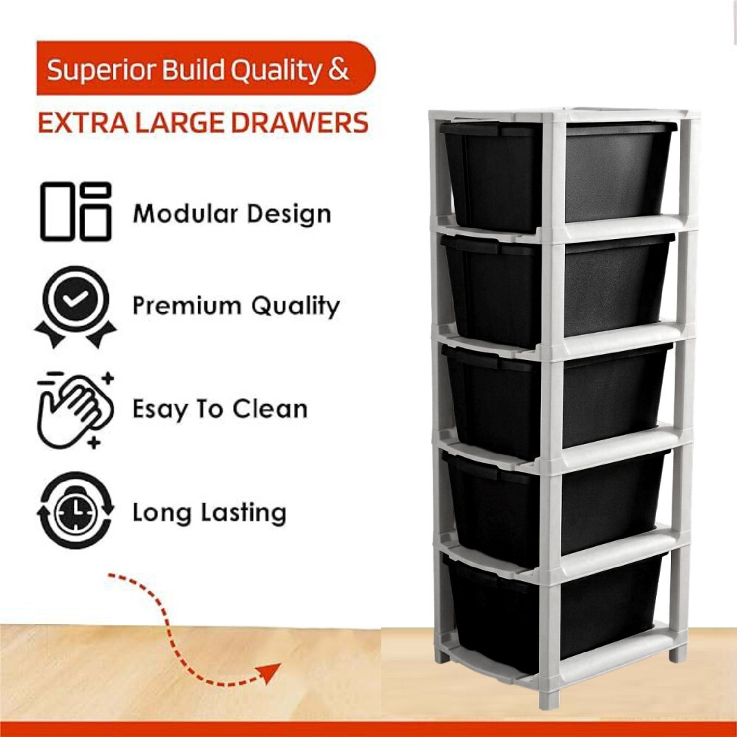 Image of MAXTID 5 Compartments Plastic PP