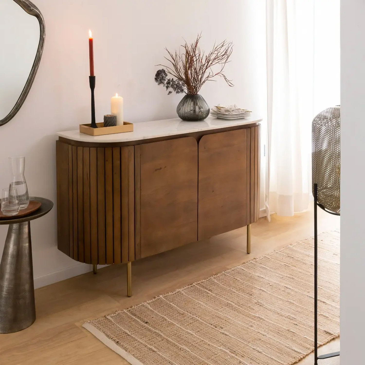 Image of THE ATTIC KL-2246 Solid Wood Free Standing Sideboard
