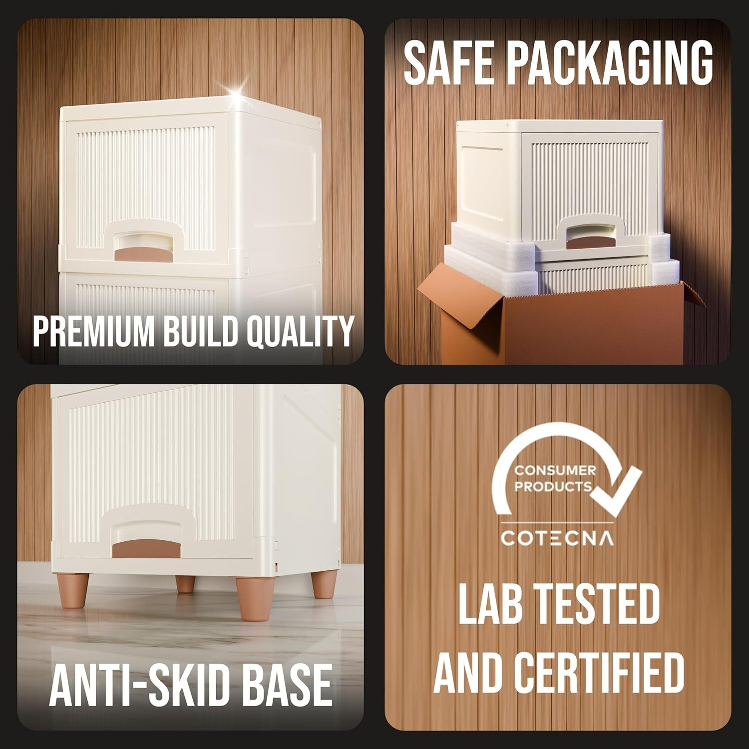 Image of ICONPLUS 6-tire Multi-Purpose Plastic Storage Cabinet with Drawers for Home Organization Plastic Free Standing Cabinet