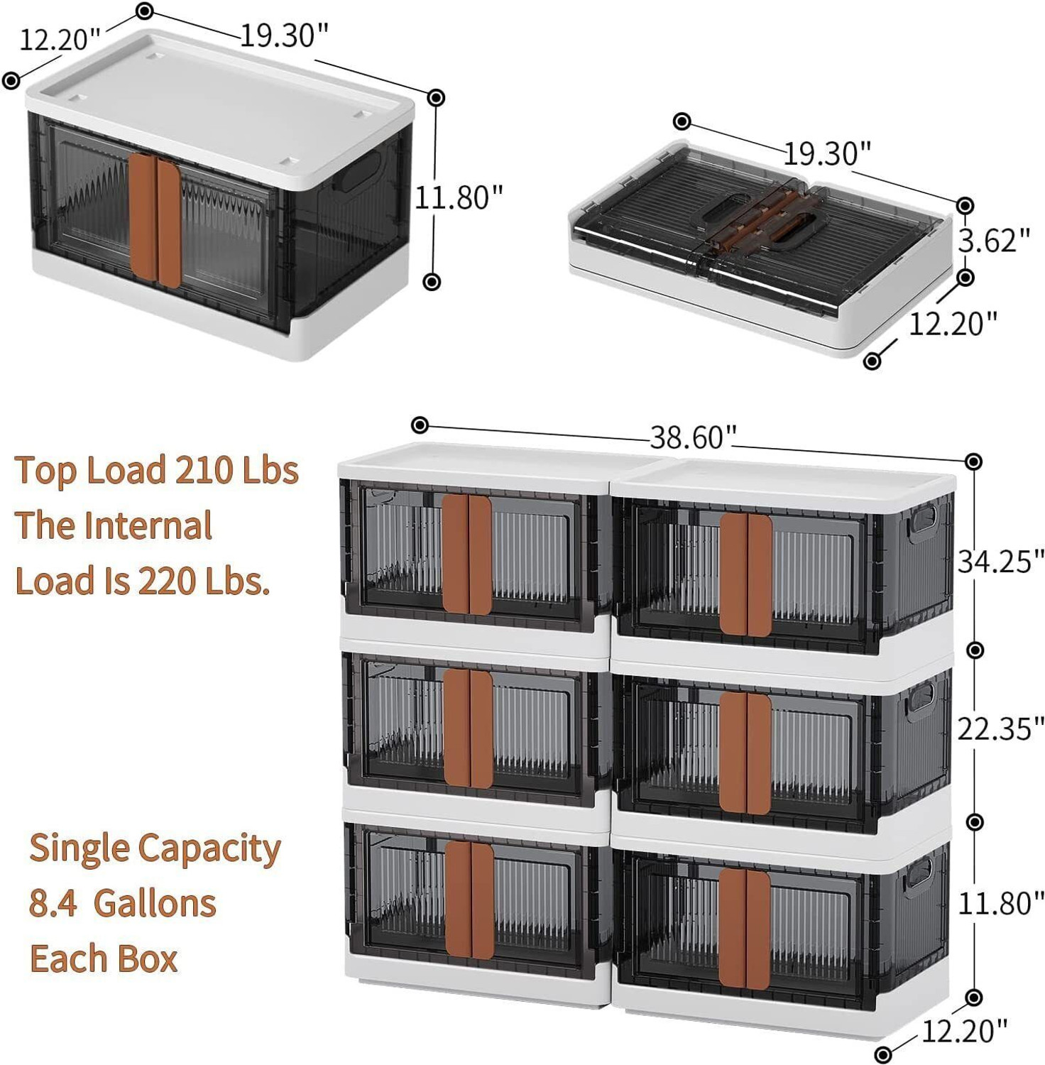 Image of FINWARE FINWARE 6 XL DRAWER Plastic Free Standing Chest of Drawers