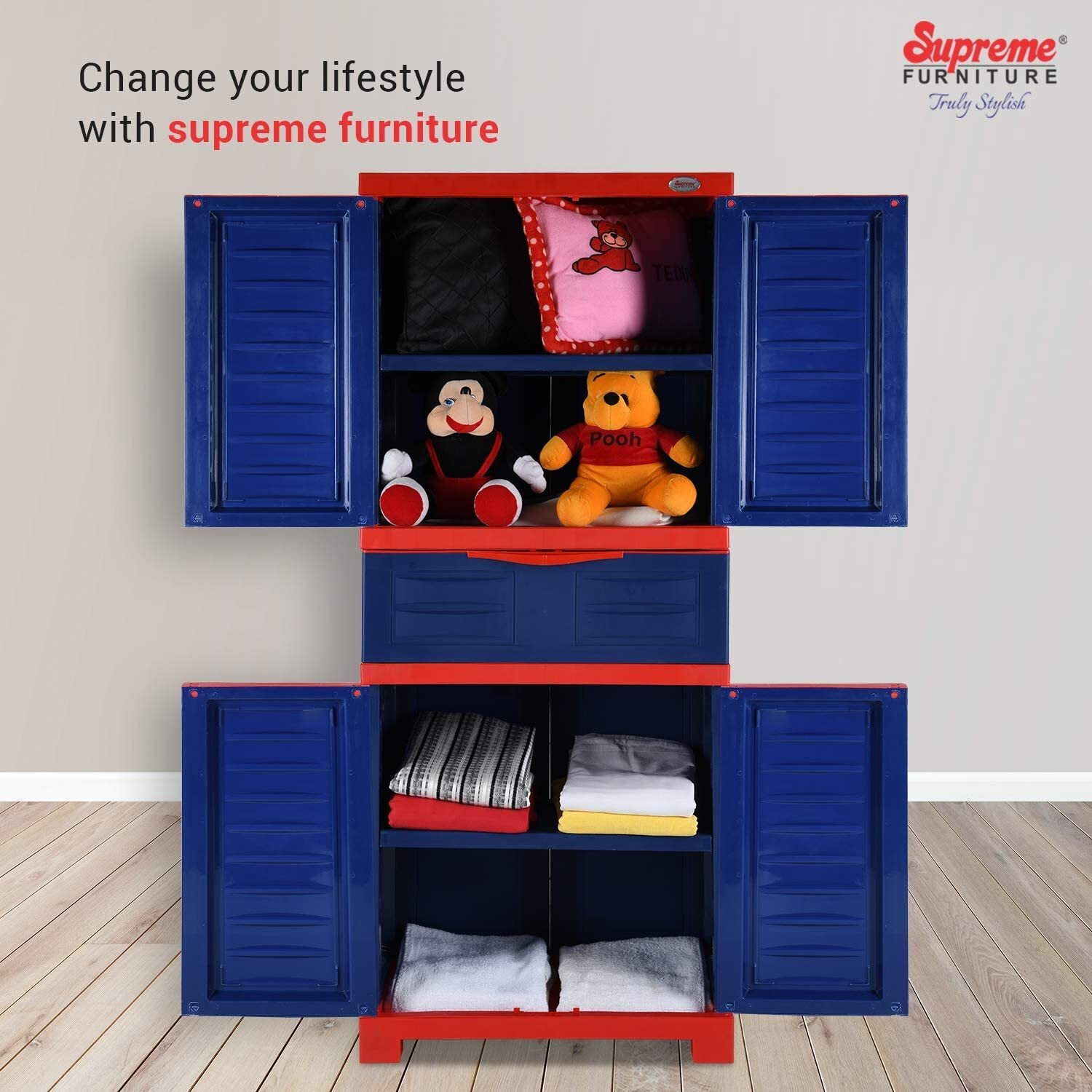 Image of Supreme Fusion Plastic Free Standing Cabinet