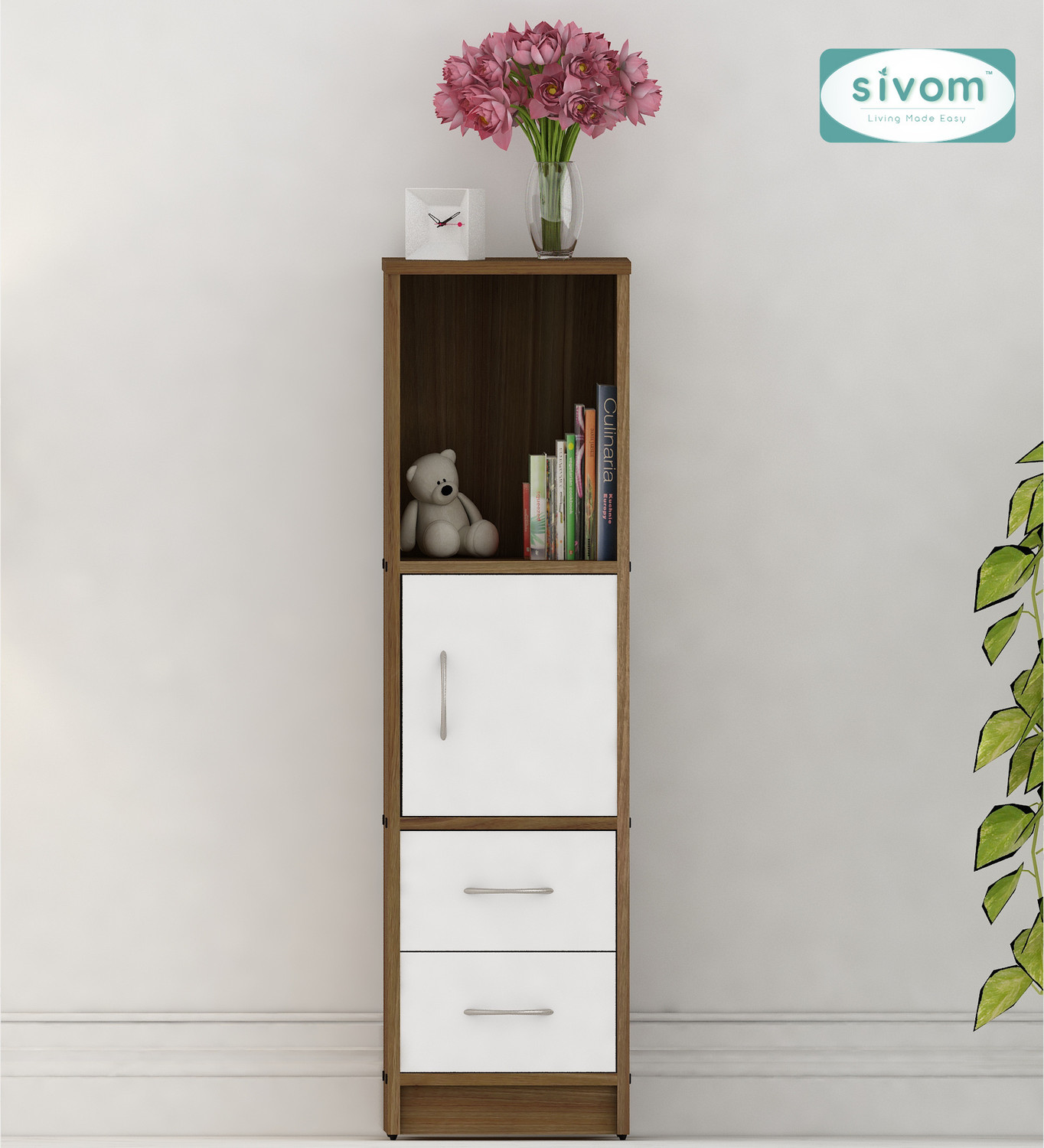 Image of SIVOM Henry Multipurpose Storage Unit / Engineered Wood Free Standing Cabinet