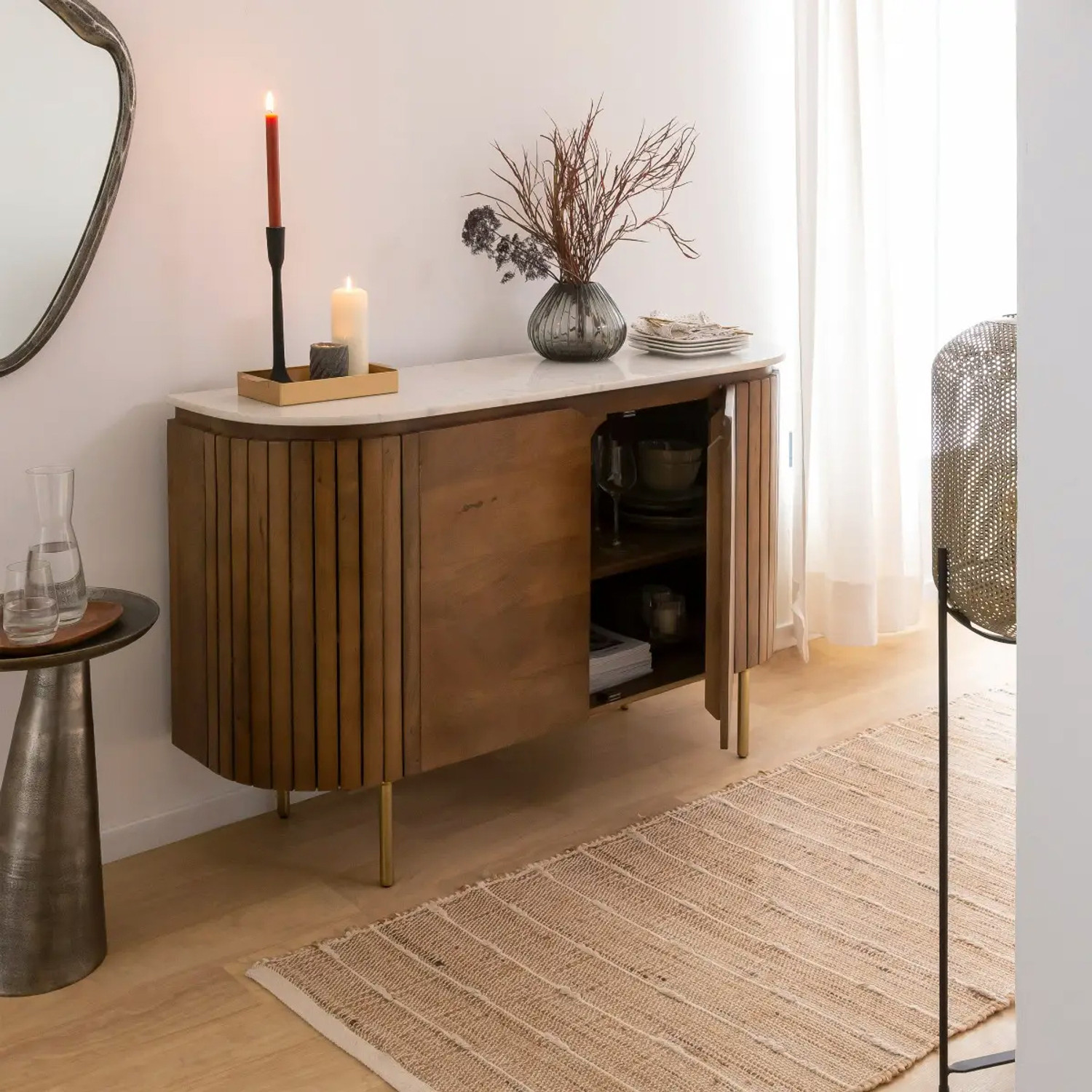 Image of THE ATTIC KL-2246 Solid Wood Free Standing Sideboard