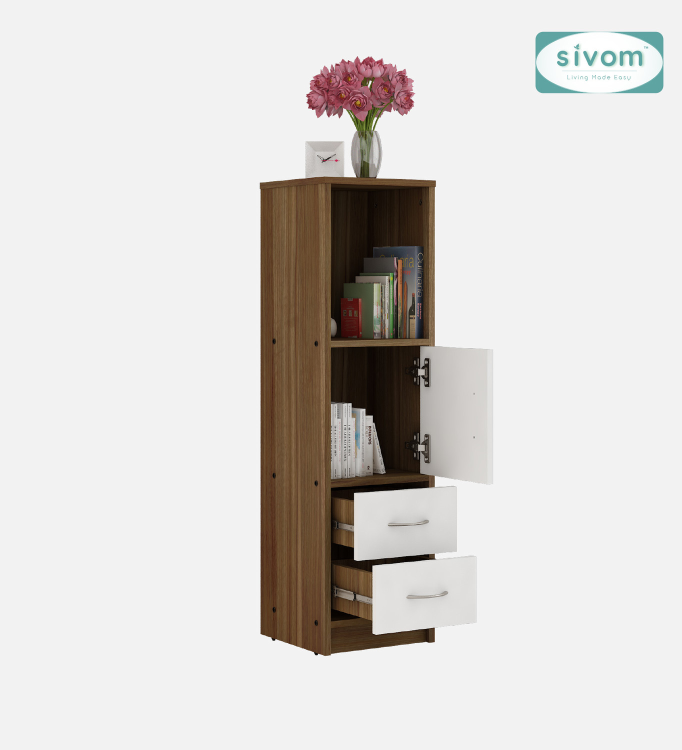Image of SIVOM Henry Multipurpose Storage Unit / Engineered Wood Free Standing Cabinet