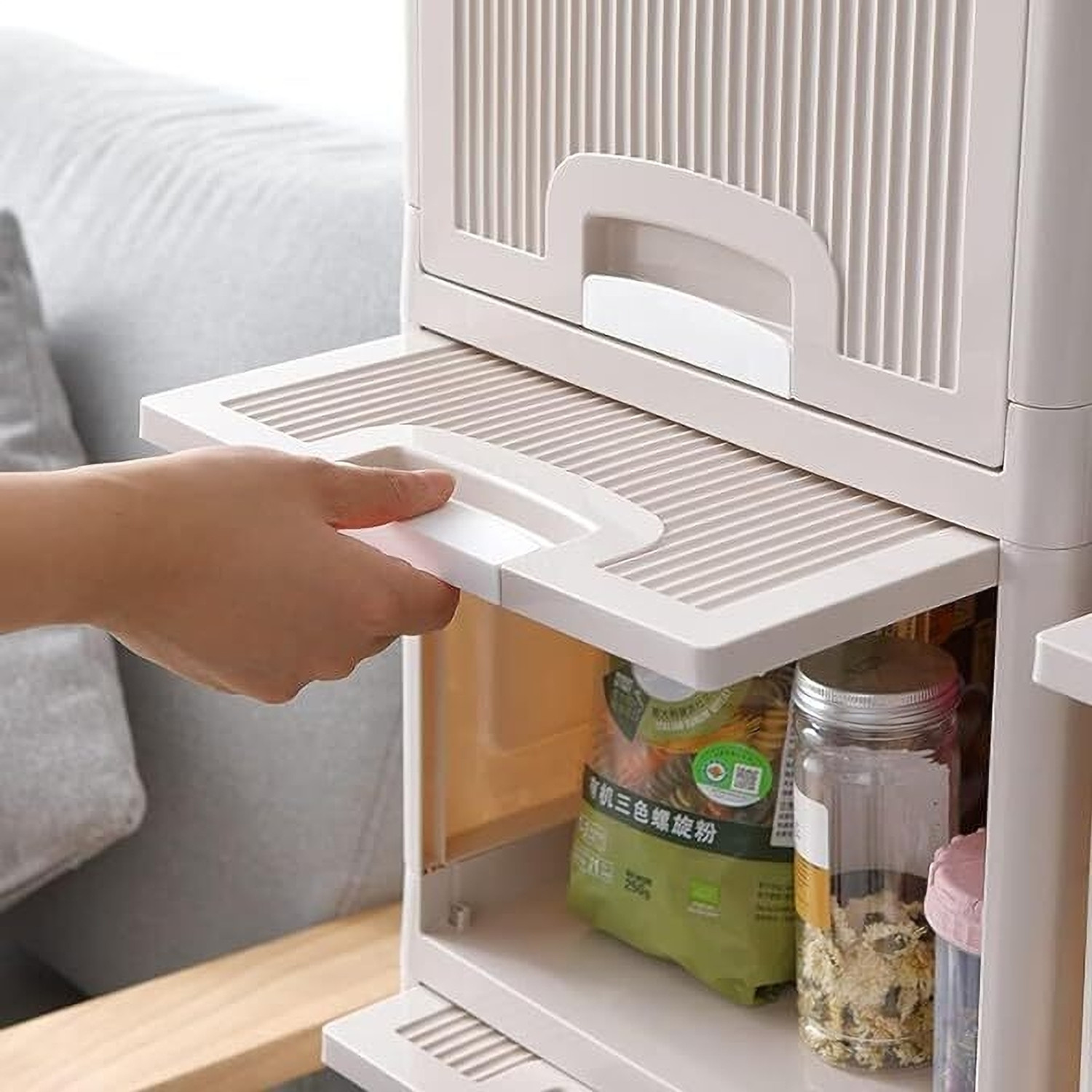 Image of TEX-RO Chest of Drawers : Versatile Drawer Storage Organizer & Organizers 6 layer Plastic Free Standing Chest of Drawers