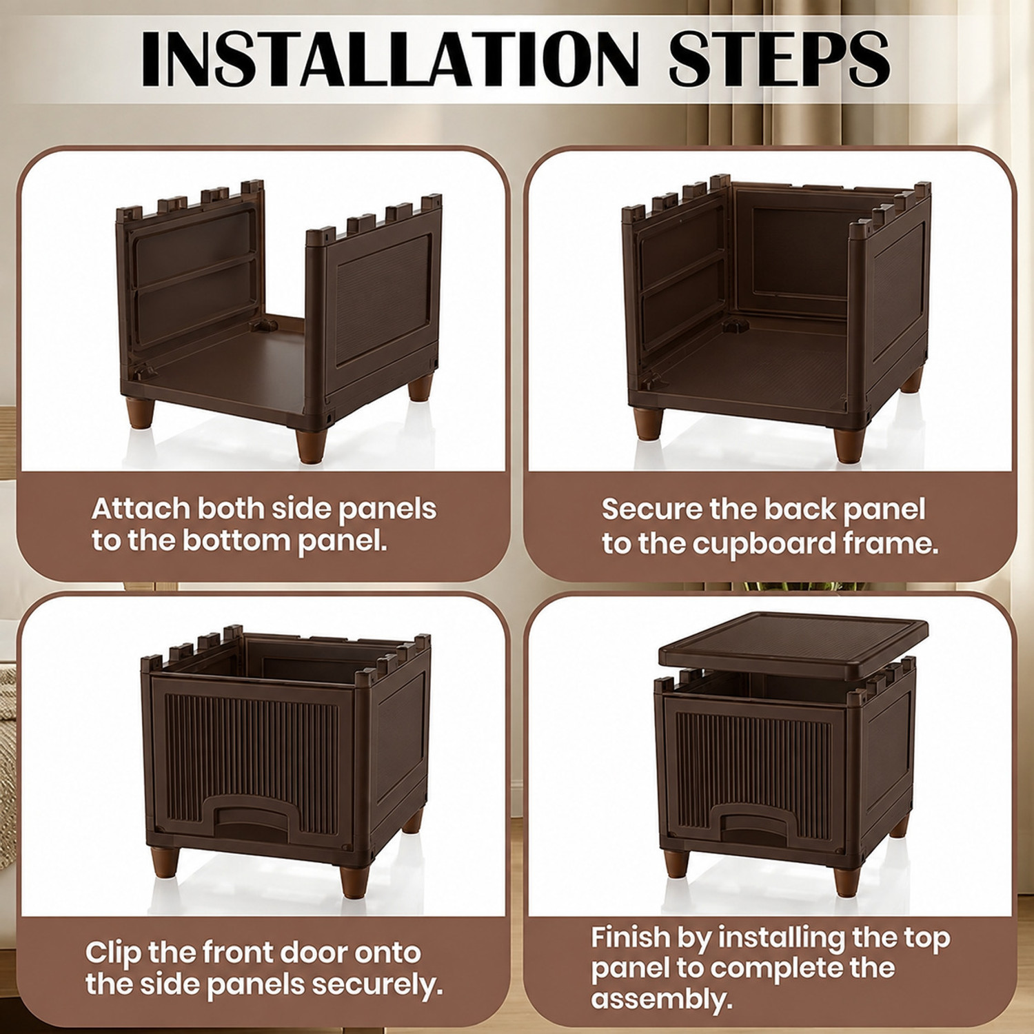 Image of Shiswa 5 Drawer Cabinet for Clothes, Toys, Books and Accessories Foam Free Standing Sideboard