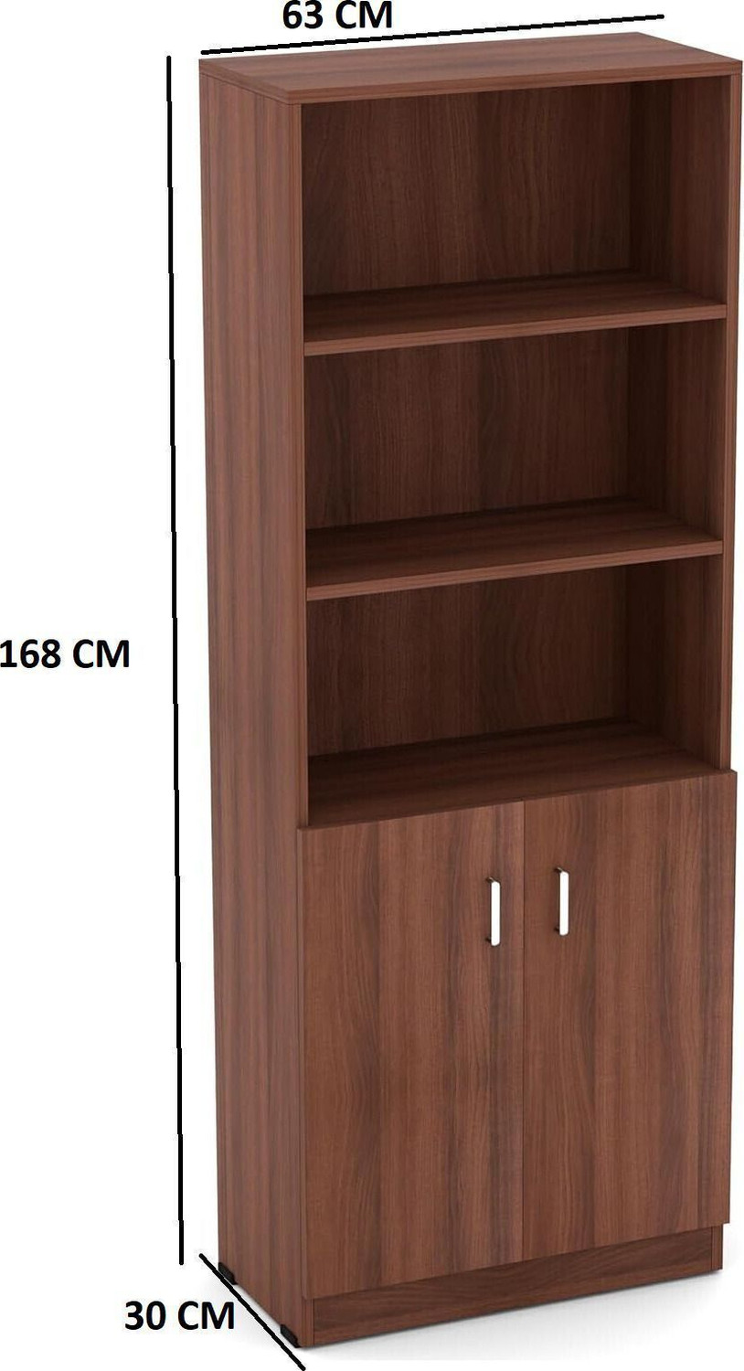 Image of Aspirata Furniture Engineered Wood Open Storage Cabinet With Multiple Shelves For Kitchen /Home Engineered Wood Free Standing Cabinet