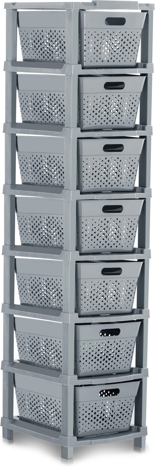 Image of Vallaree 7 Layer Stylo Extra Large Drawer Plastic Free Standing Chest of Drawers