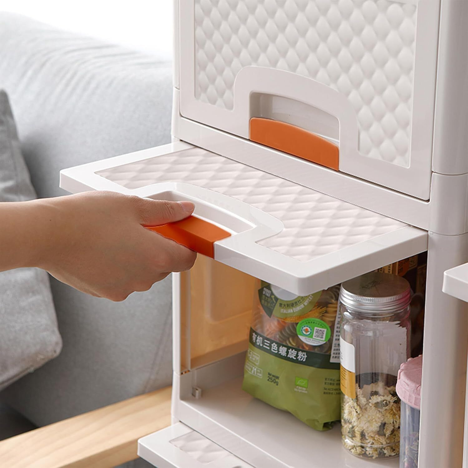 Image of Vallaree 6 Layer Drawer Storage Organizer Multipurpose Plastic Free Standing Cabinet