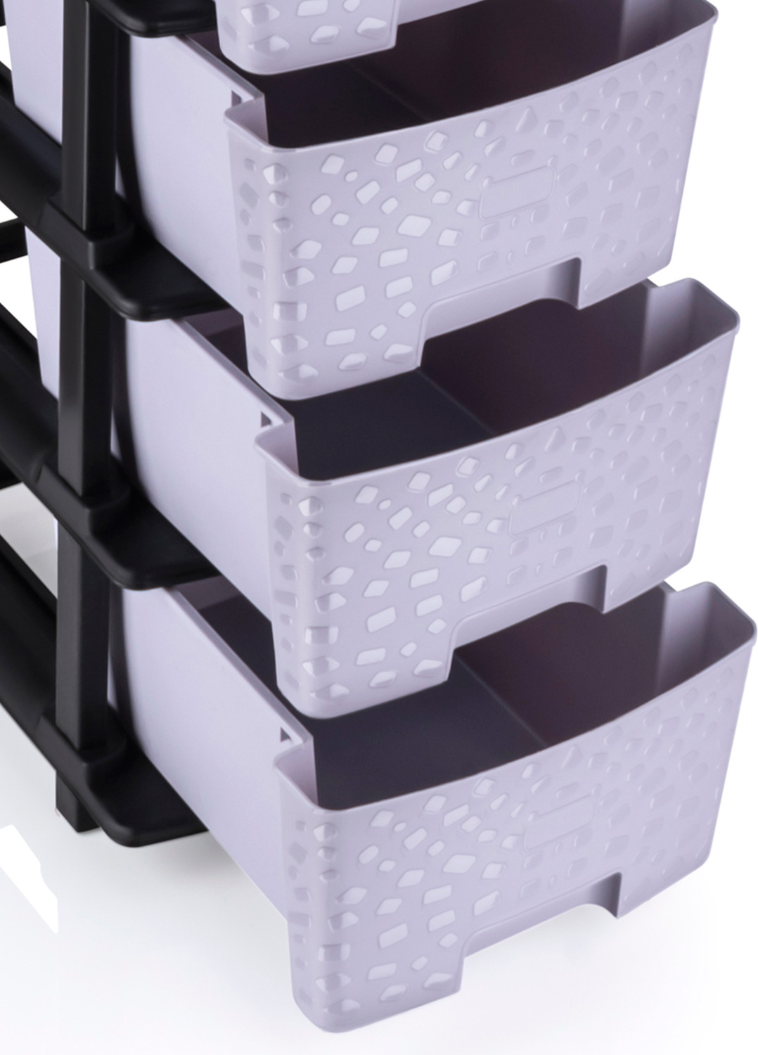 Image of Vallaree 5 Layer Bed Side Table Storage Organizer Multipurpose Plastic Bedside Table