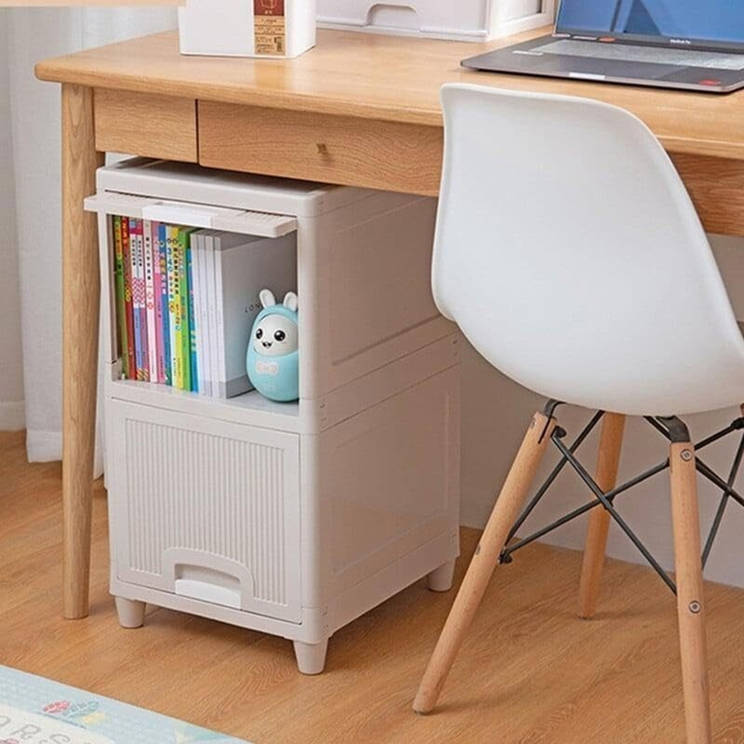 Image of FINWARE 2 Units Multipurpose Folding Versatile Drawer Cabinet Storage Organizer Box(2XL) Plastic Free Standing Chest of Drawers