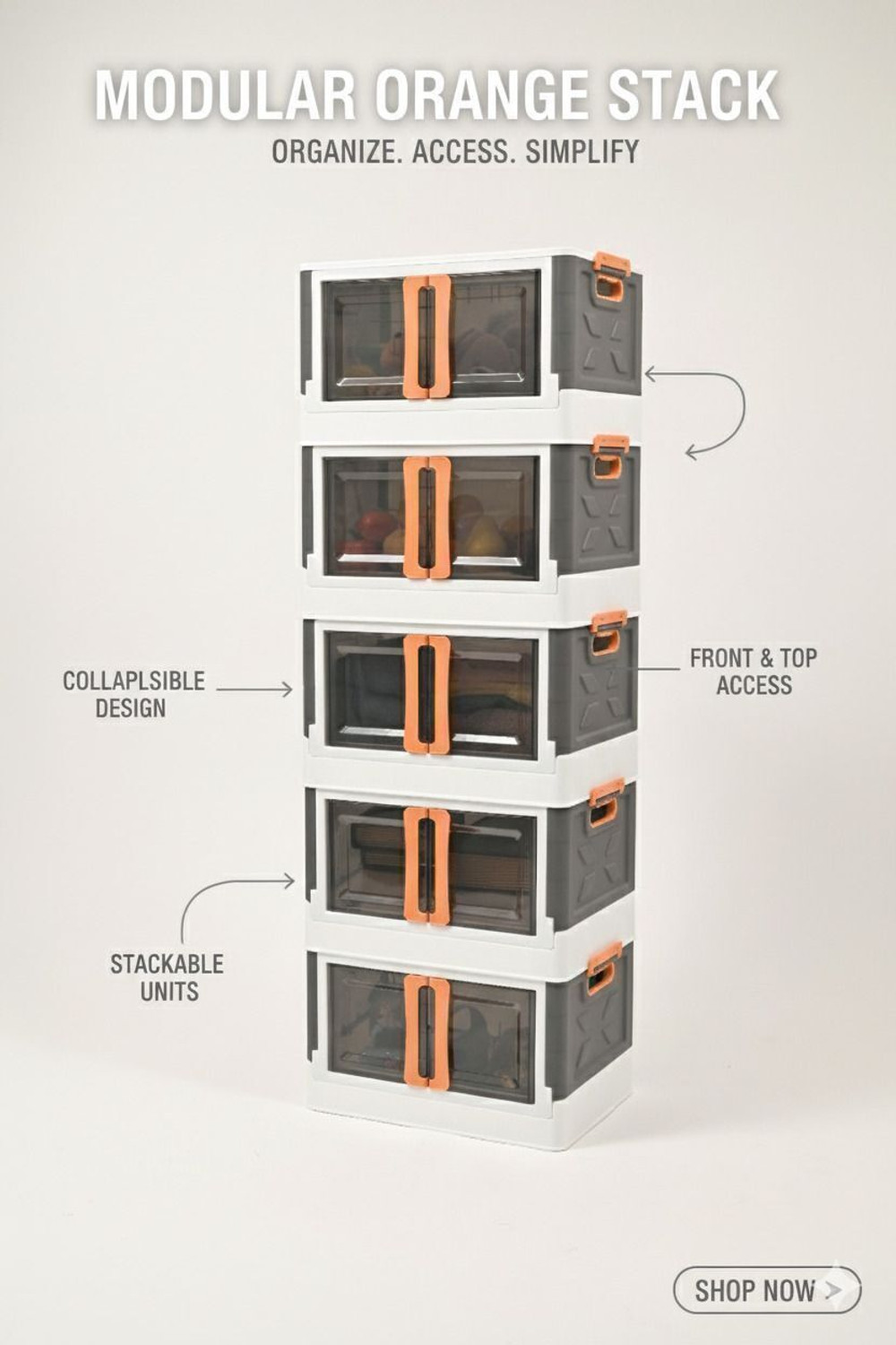 Image of AK10ZONE 5 Compartments Plastic Floor Mount