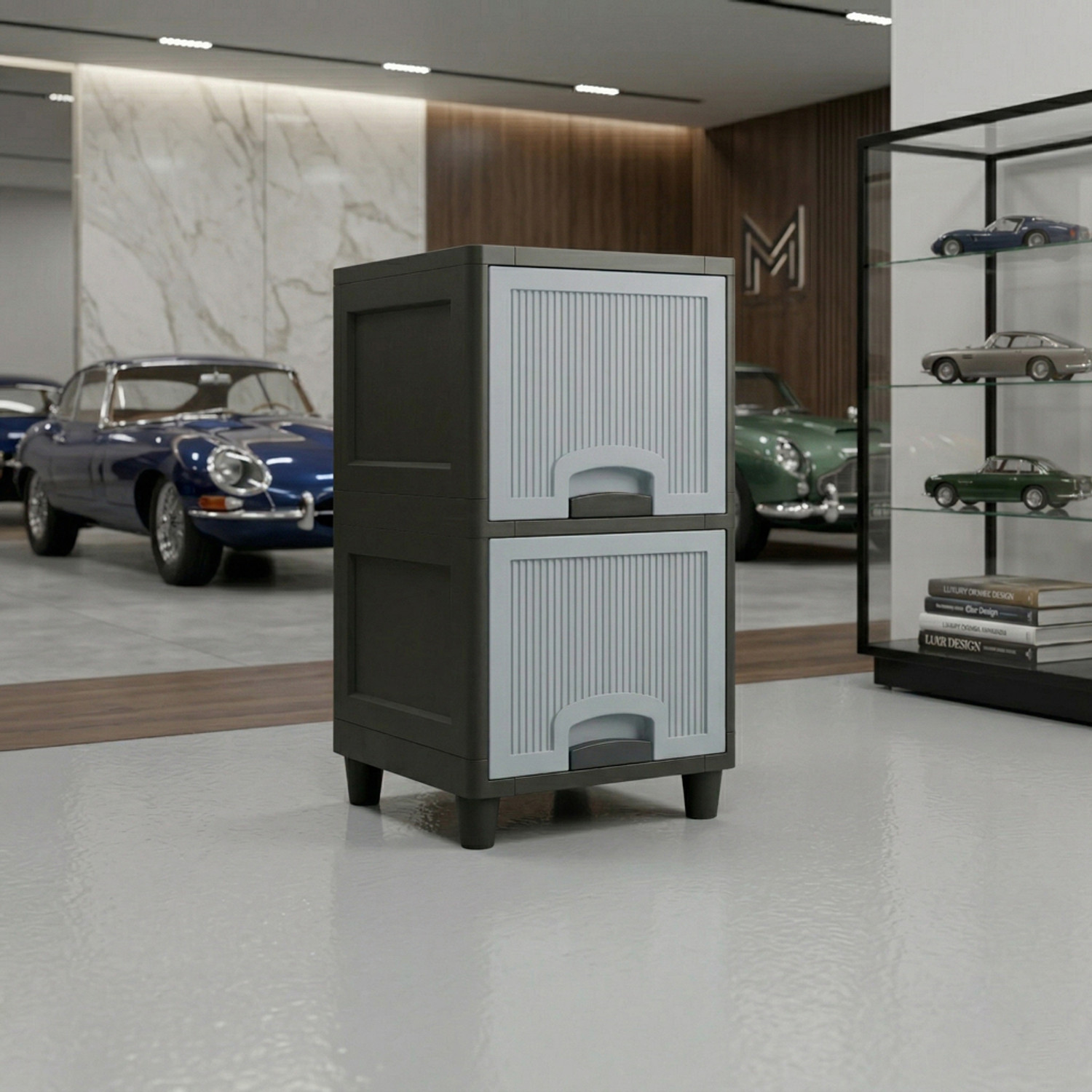 Image of MAXTID Multi layer drawer Cabinet with Elegant Straight-Edge Design Plastic Plastic Free Standing Cabinet
