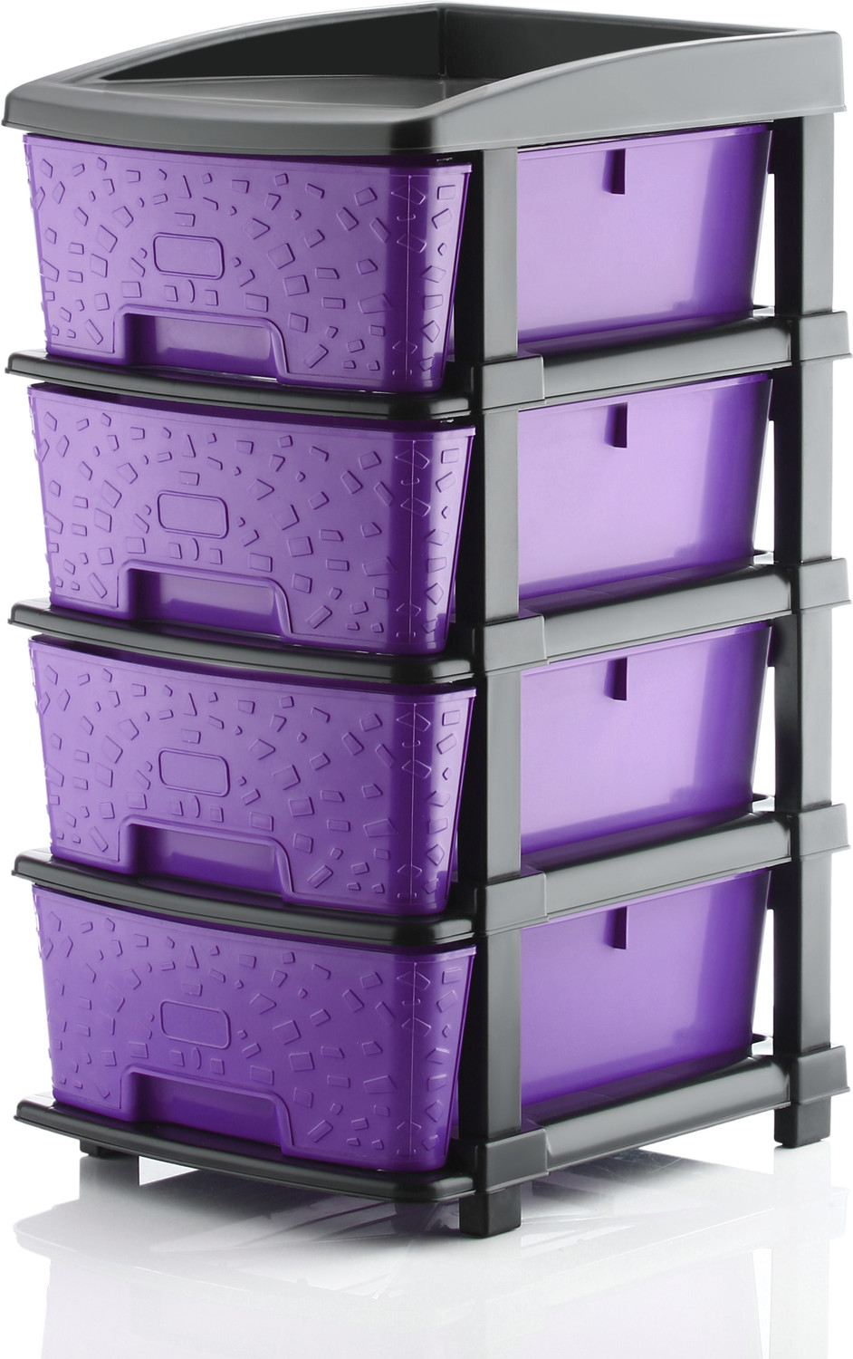 Image of KAVIRA STONE 4XL PURPLE Plastic Free Standing Chest of Drawers