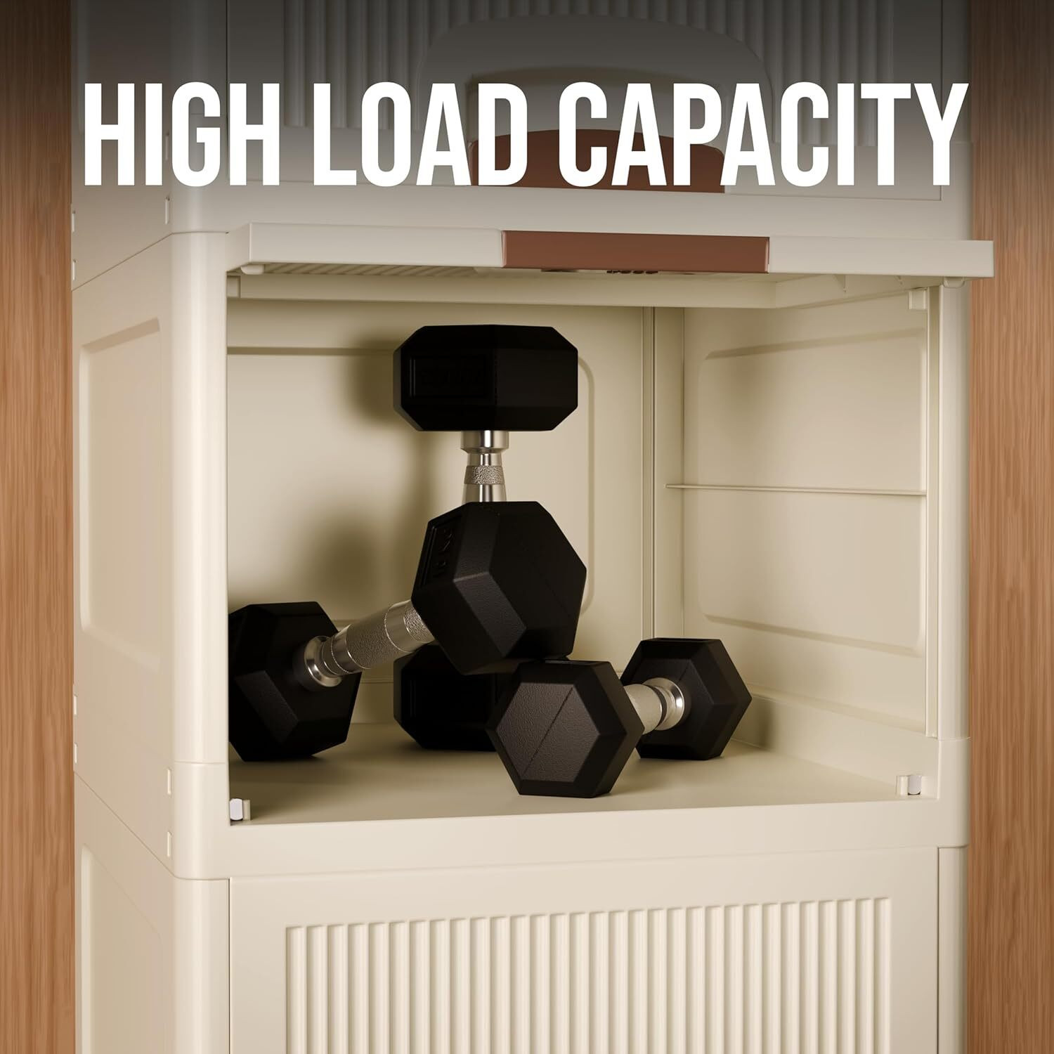 Image of ICONPLUS 6-tire Multi-Purpose Plastic Storage Cabinet with Drawers for Home Organization Plastic Free Standing Cabinet