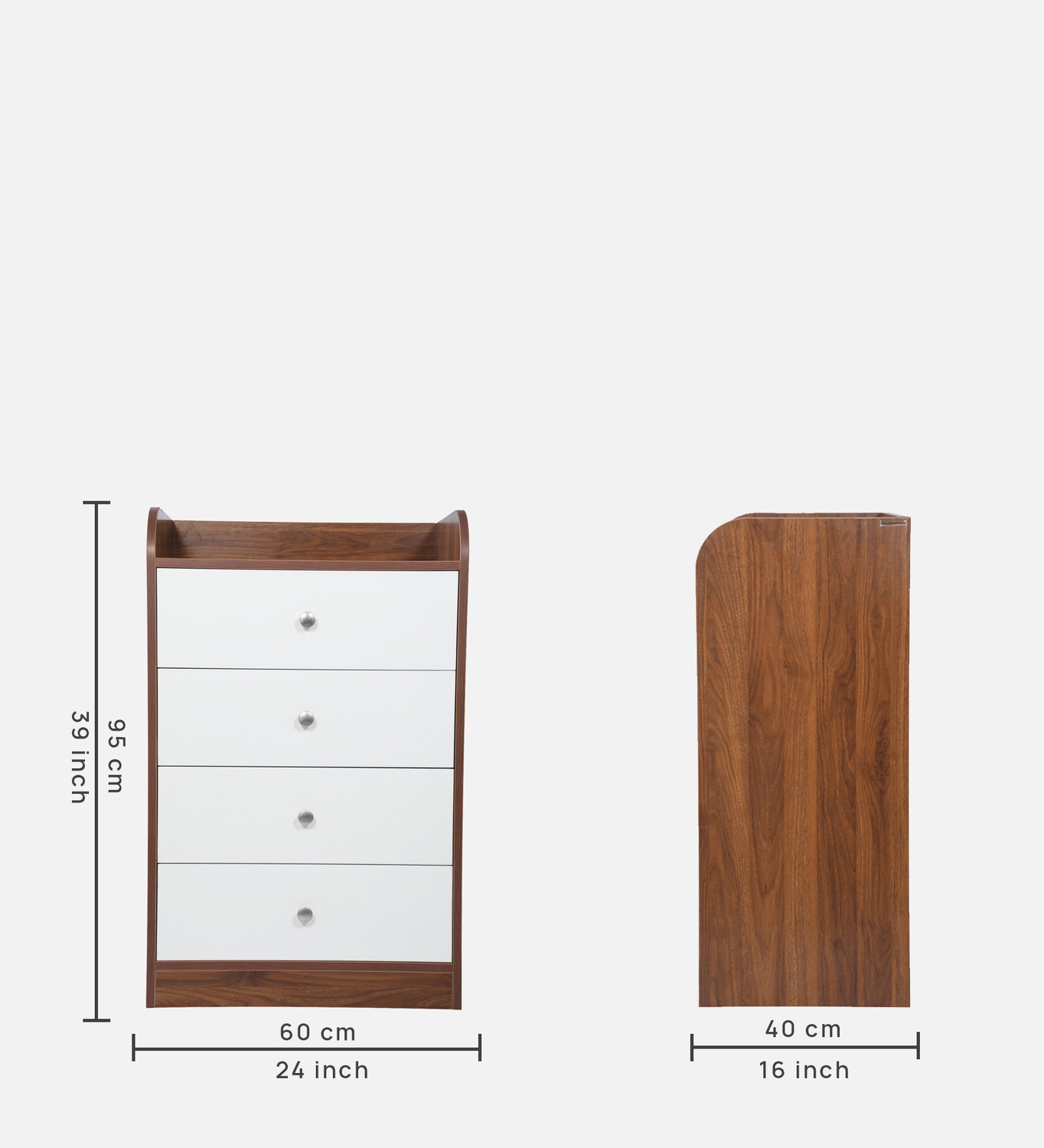 Image of GUDSMITH Engineered Wood Free Standing Chest of Drawers