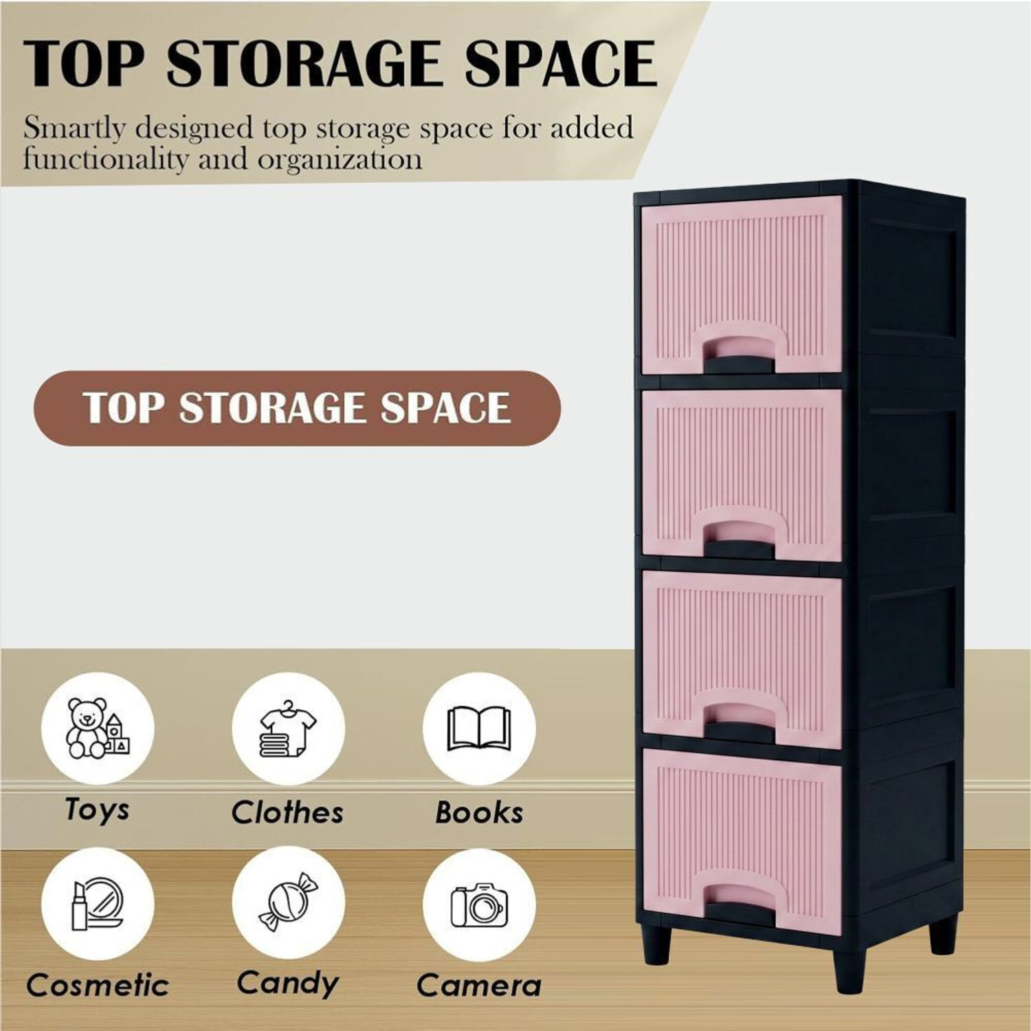 Image of MAXTID Multi Layer Cabinet Storage Storage Box Storage Box