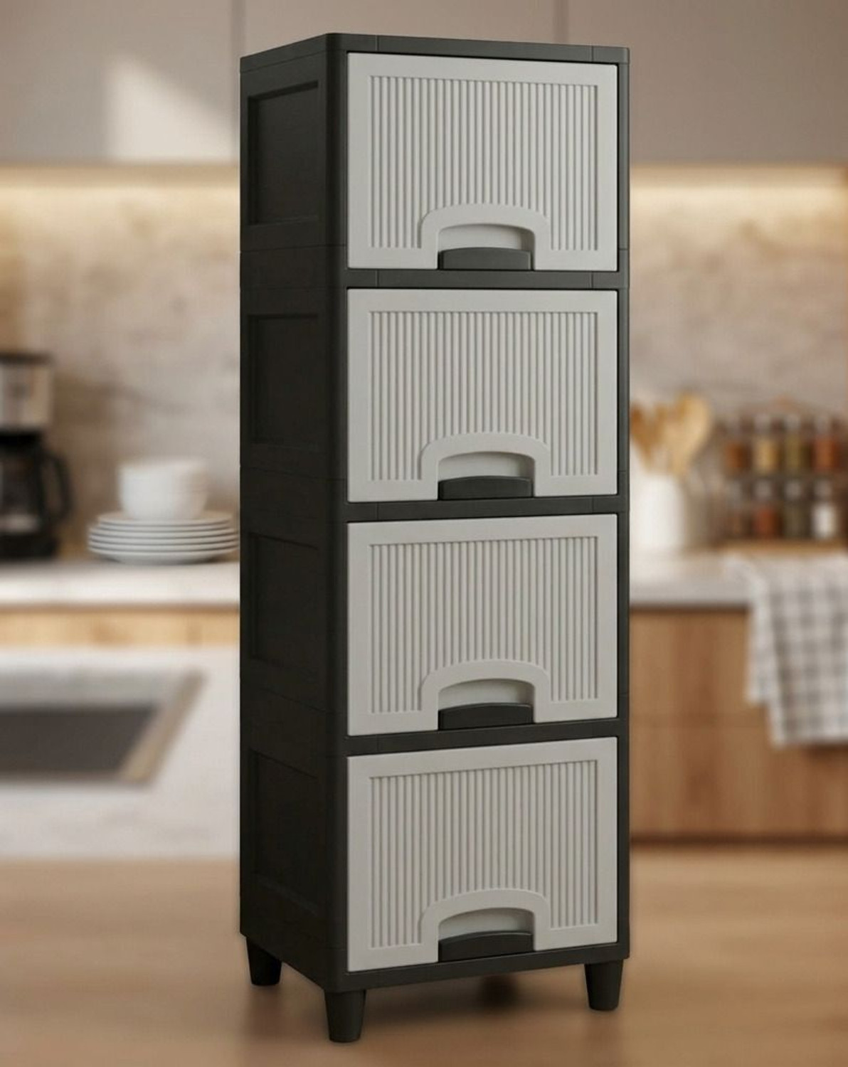 Image of MAXTID Super Plastic Multi purpose Drawer for any place Use Plastic Free Standing Cabinet