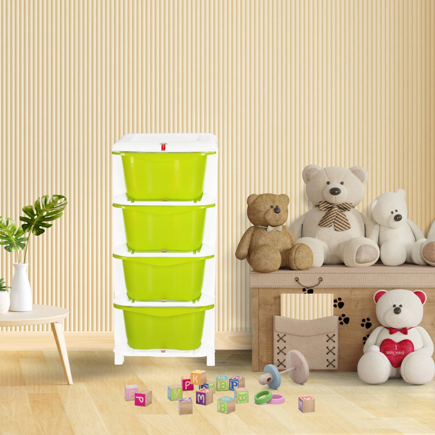 3D METRO SUPER STORE Plastic Modular Drawer for Home, Office, Hospital, Parlor, School, Doctors,Kids Plastic Free Standing Chest of Drawers