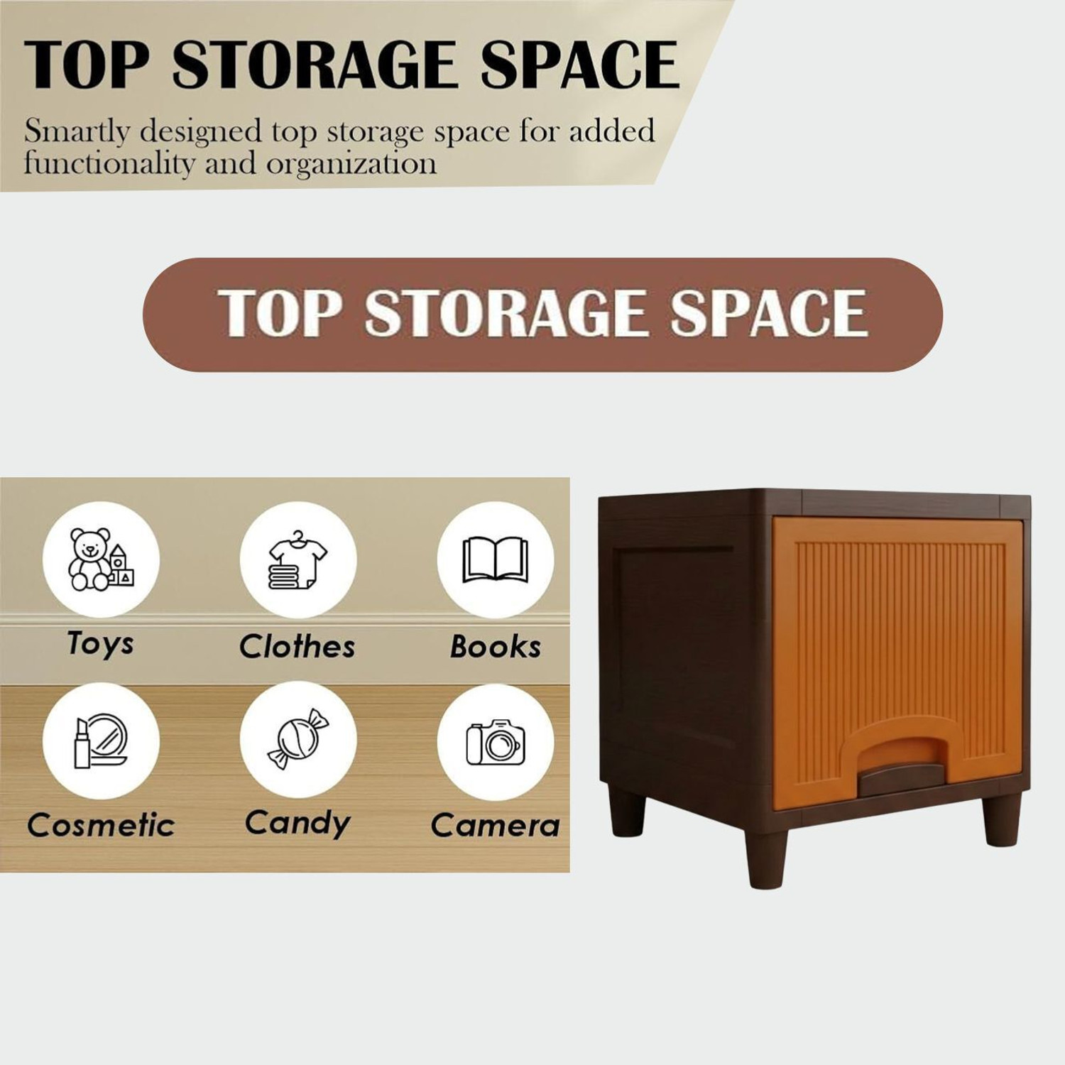 Image of MAXTID Multi Layer Plastic Drawer Unit for Storage Plastic Kitchen Trolley