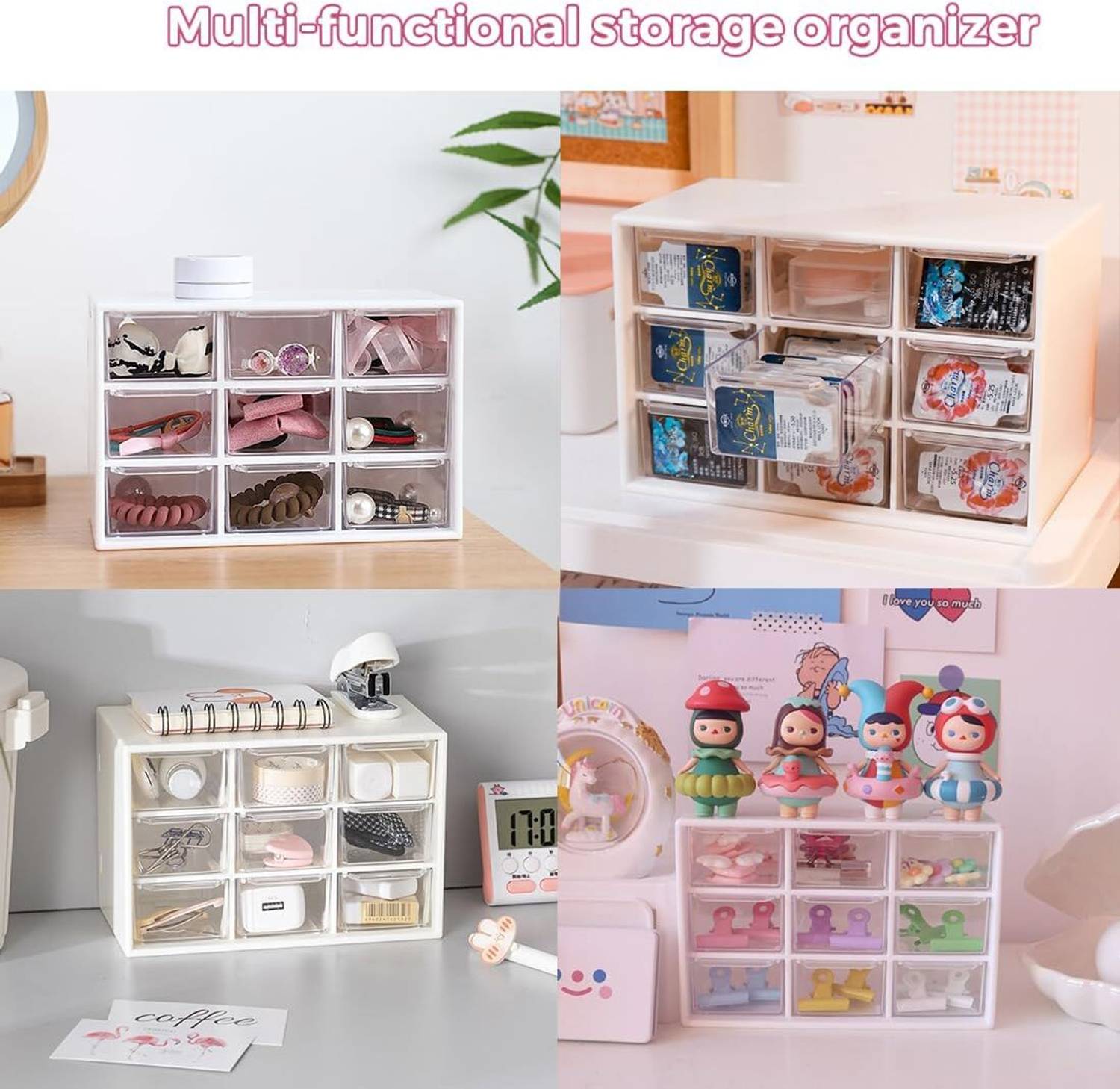 xkjia 9-Drawer Modular Mini Desktop Organizer - Image 5