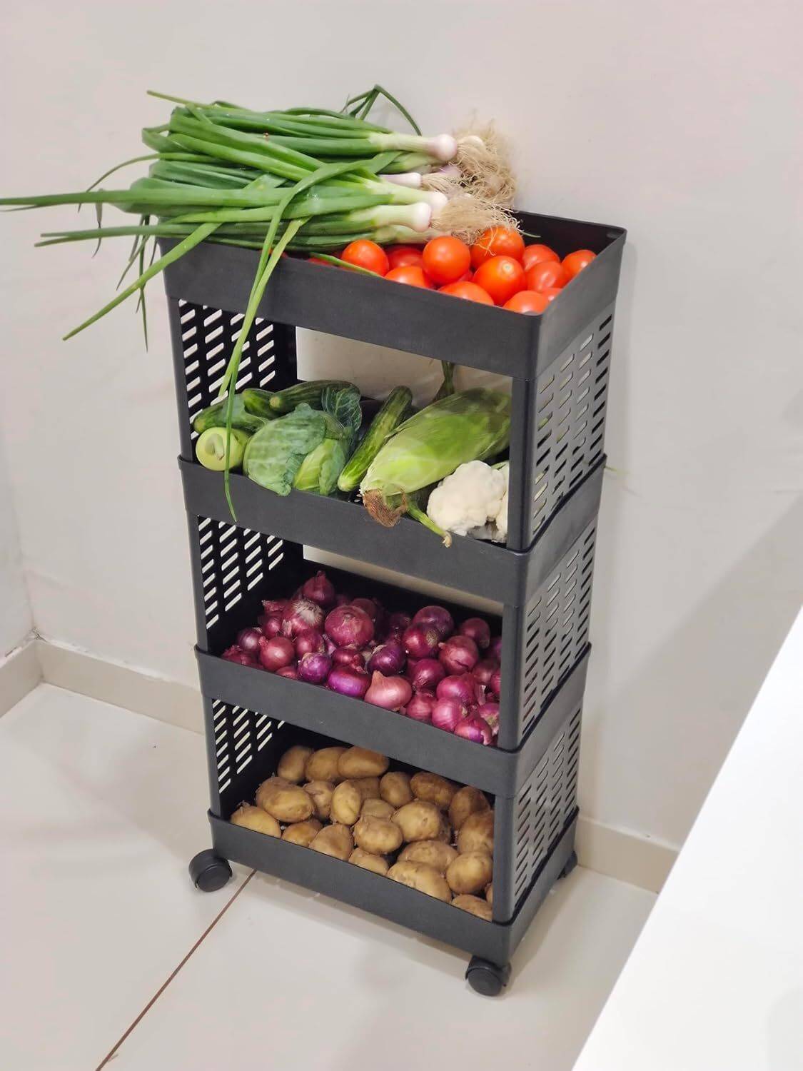 Aristos 4-Tier Kitchen Trolley - Image 1