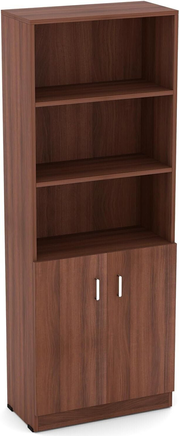 Image of Aspirata Furniture Engineered Wood Open Storage Cabinet With Multiple Shelves For Kitchen /Home Engineered Wood Free Standing Cabinet