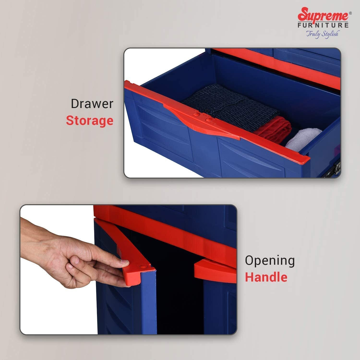 Image of Supreme Fusion Plastic Free Standing Cabinet