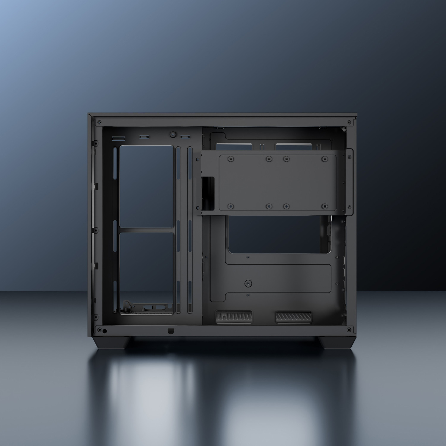 Image of daWg Y740 (Black) Cube Cabinet with USB 2.0 and USB 3.0 Ports Compatible with Gaming Console